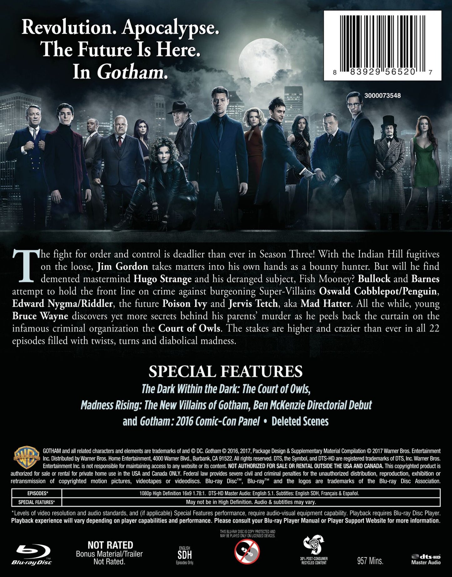 Gotham: The Complete Third Season [Blu-ray]