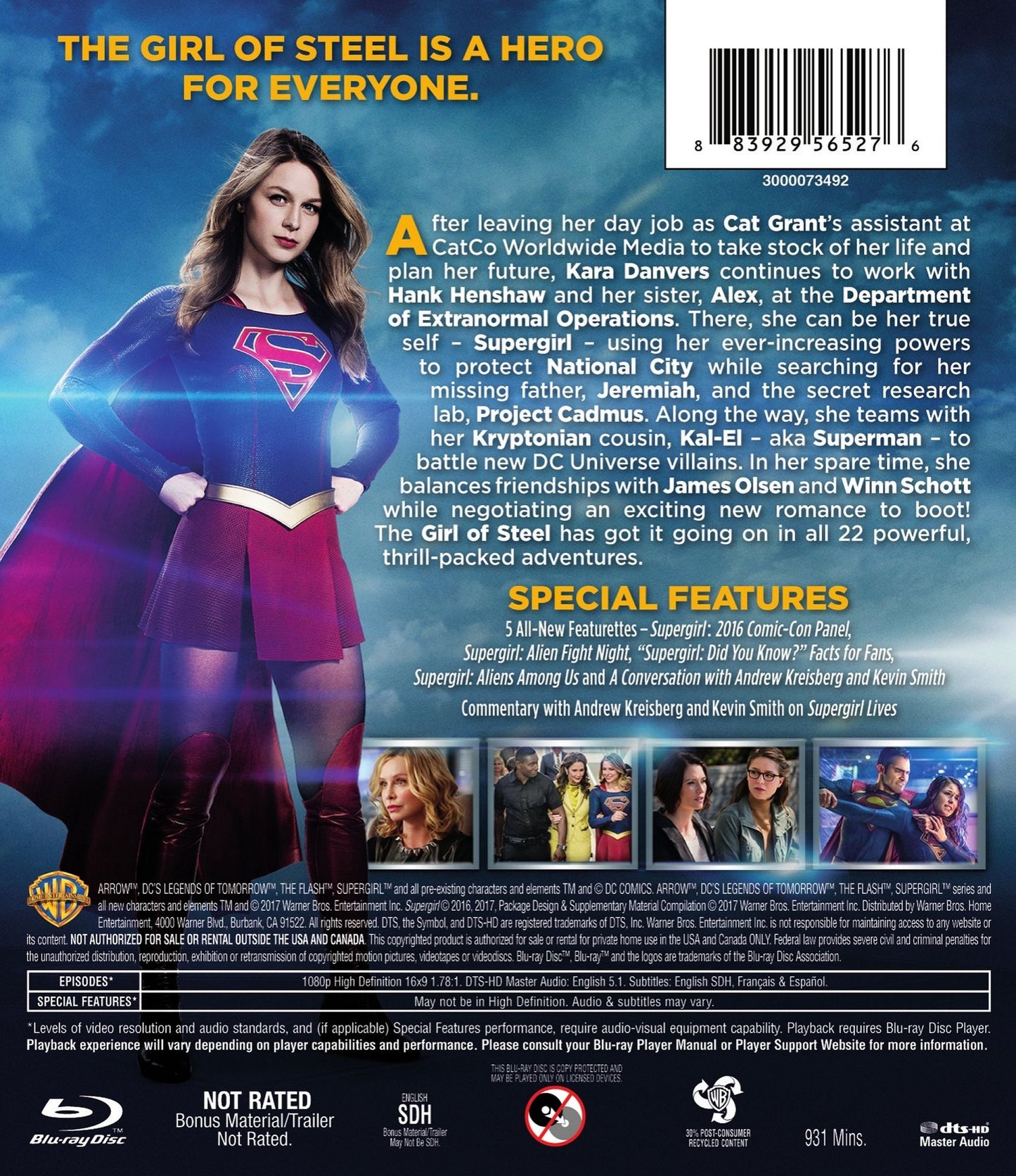 Supergirl: The Complete Second Season [Blu-ray] [4 Discs]