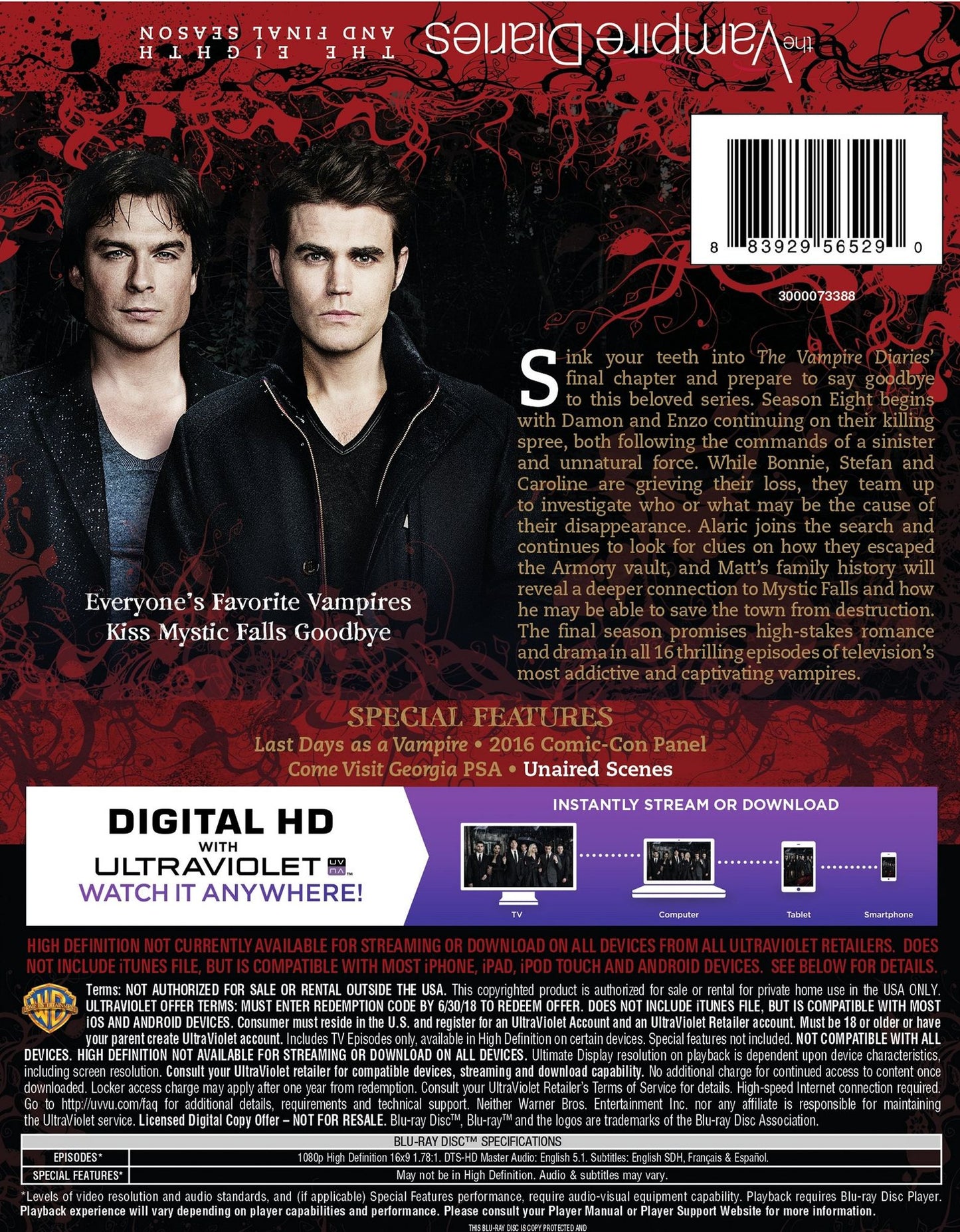 Vampire Diaries: The Complete Eighth And Final Season
