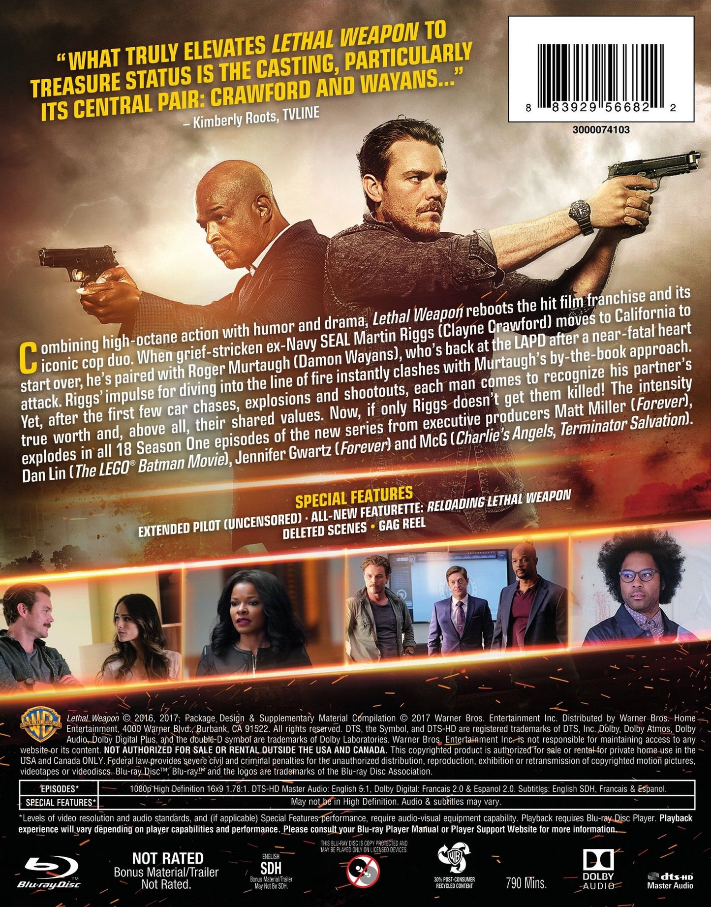 Lethal Weapon: The Complete First Season [Blu-ray] [3 Discs]