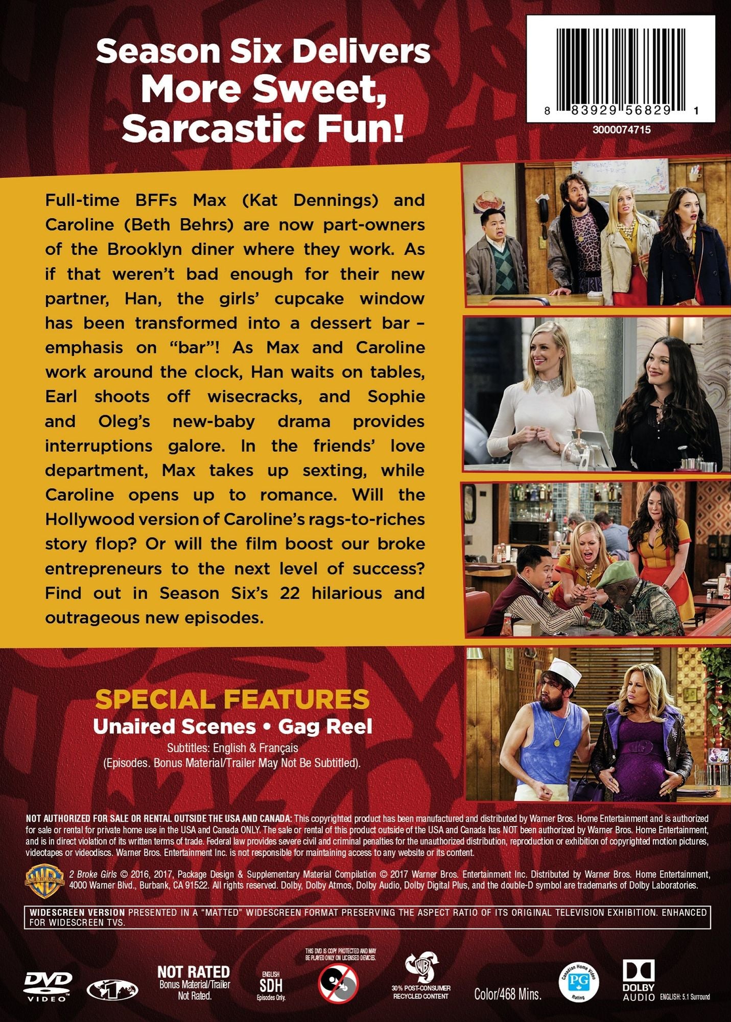 2 Broke Girls: The Complete Sixth Season [3 Discs]