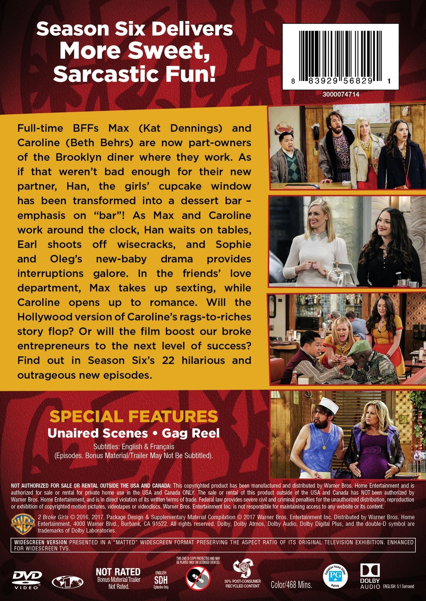 2 Broke Girls: The Complete Sixth Season [3 Discs]