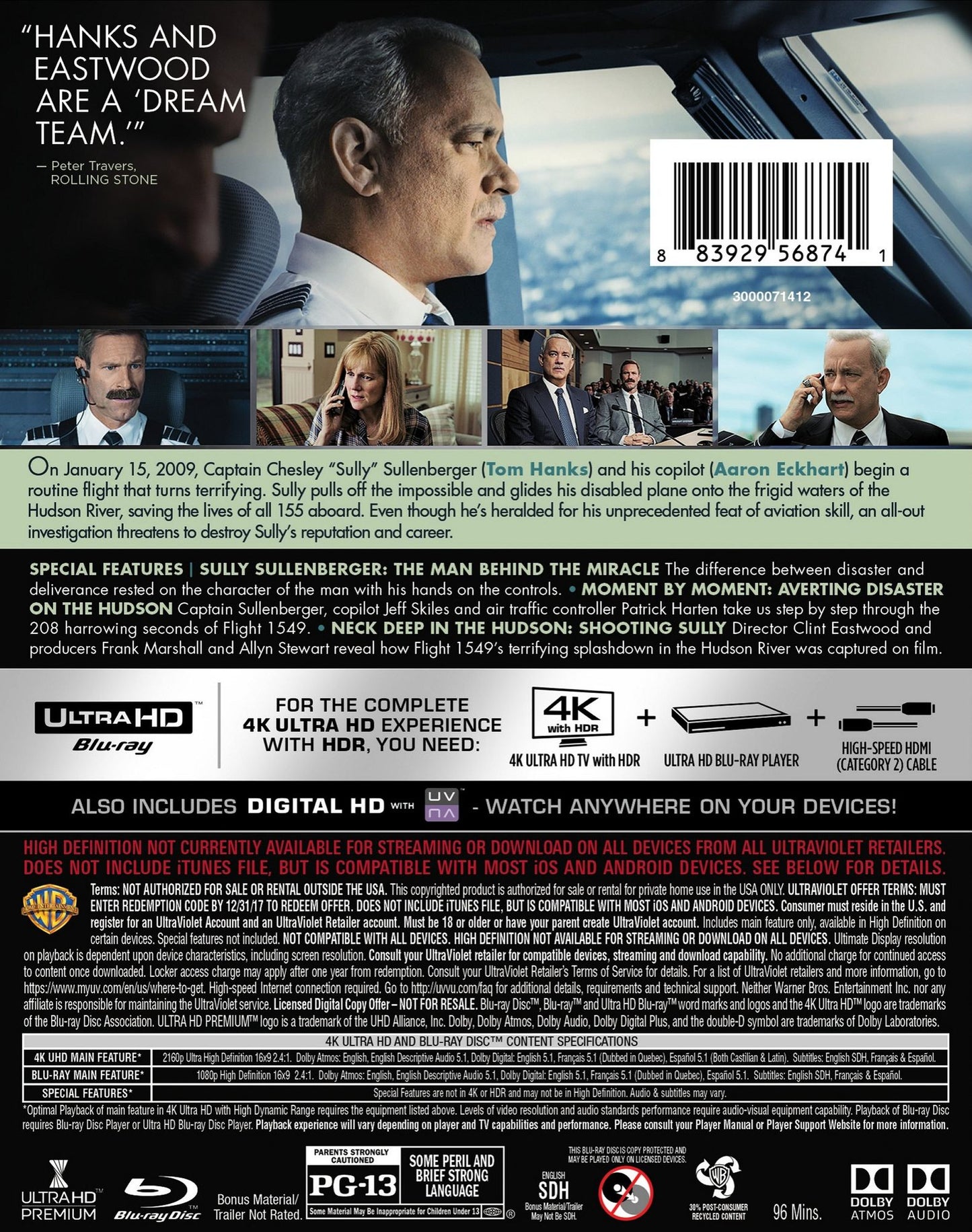 Sully / (4K Uhd W/br Ac3 Dts)