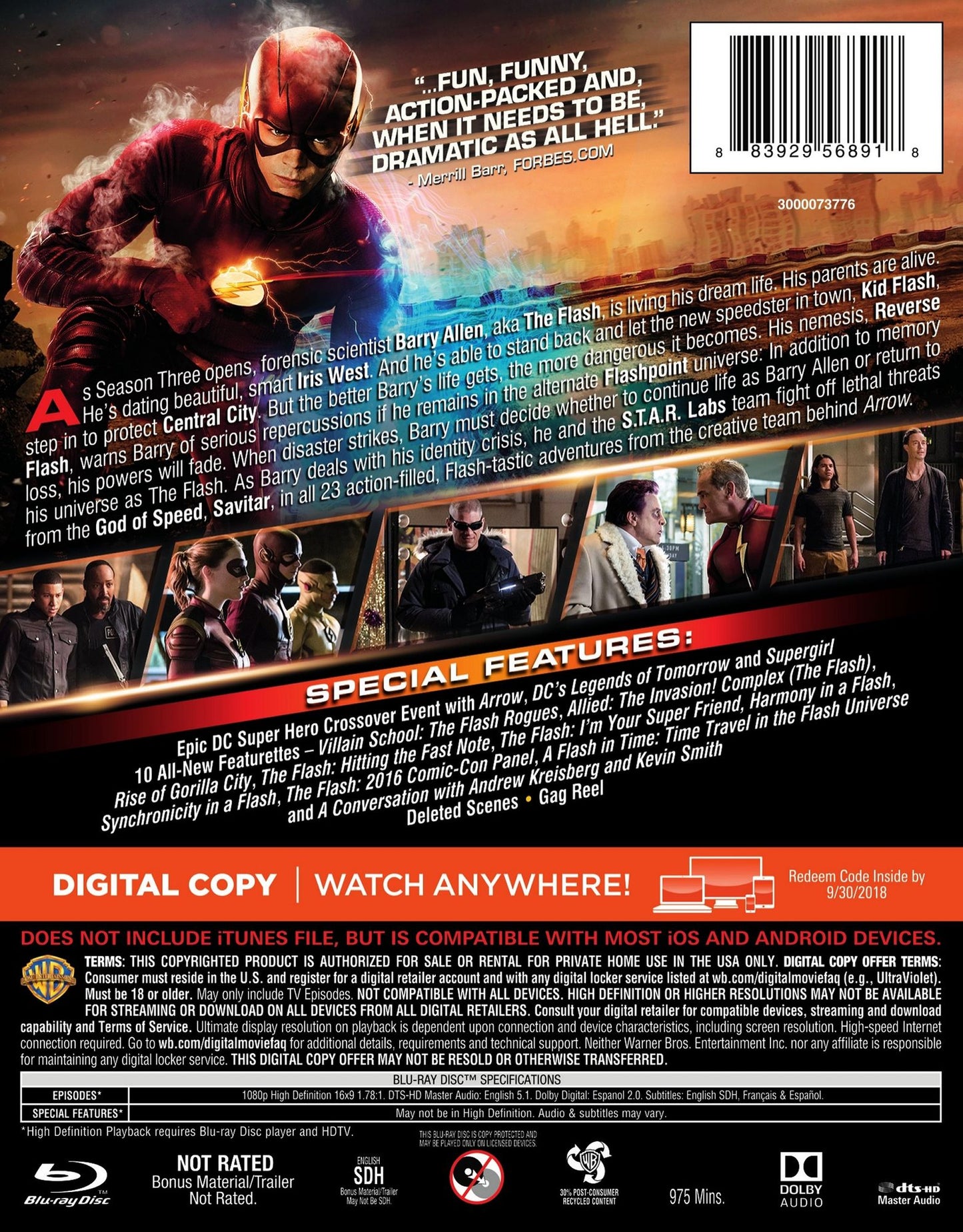 The Flash: The Complete Third Season [Blu-ray]