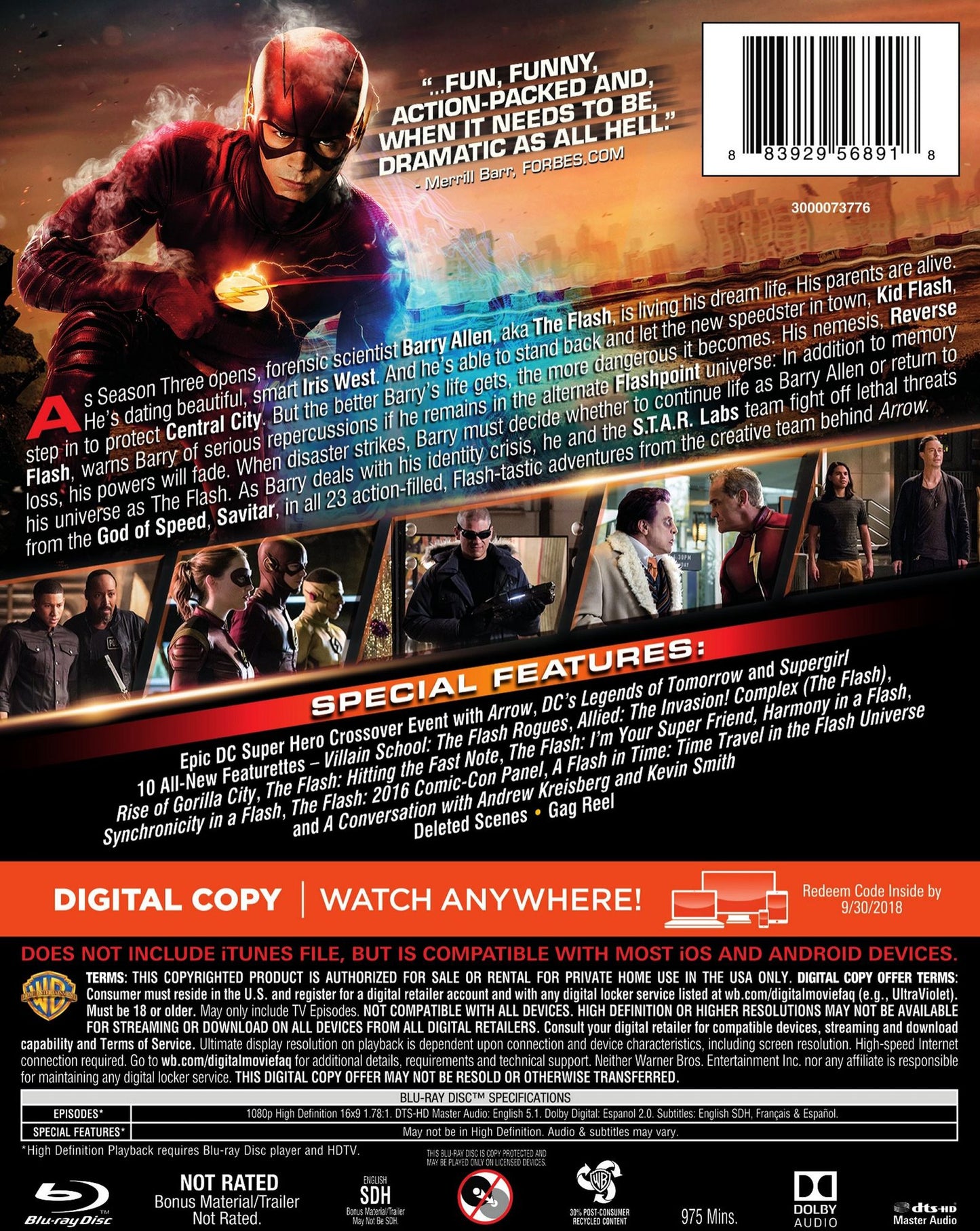 The Flash: The Complete Third Season [Blu-ray]