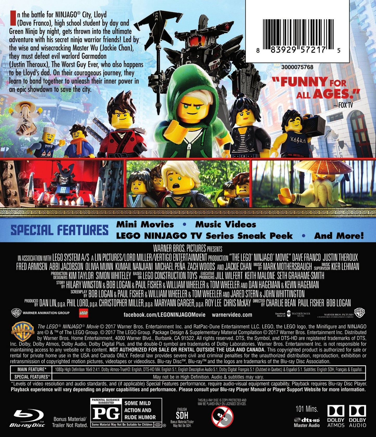 The LEGO NINJAGO Movie [Blu-ray]