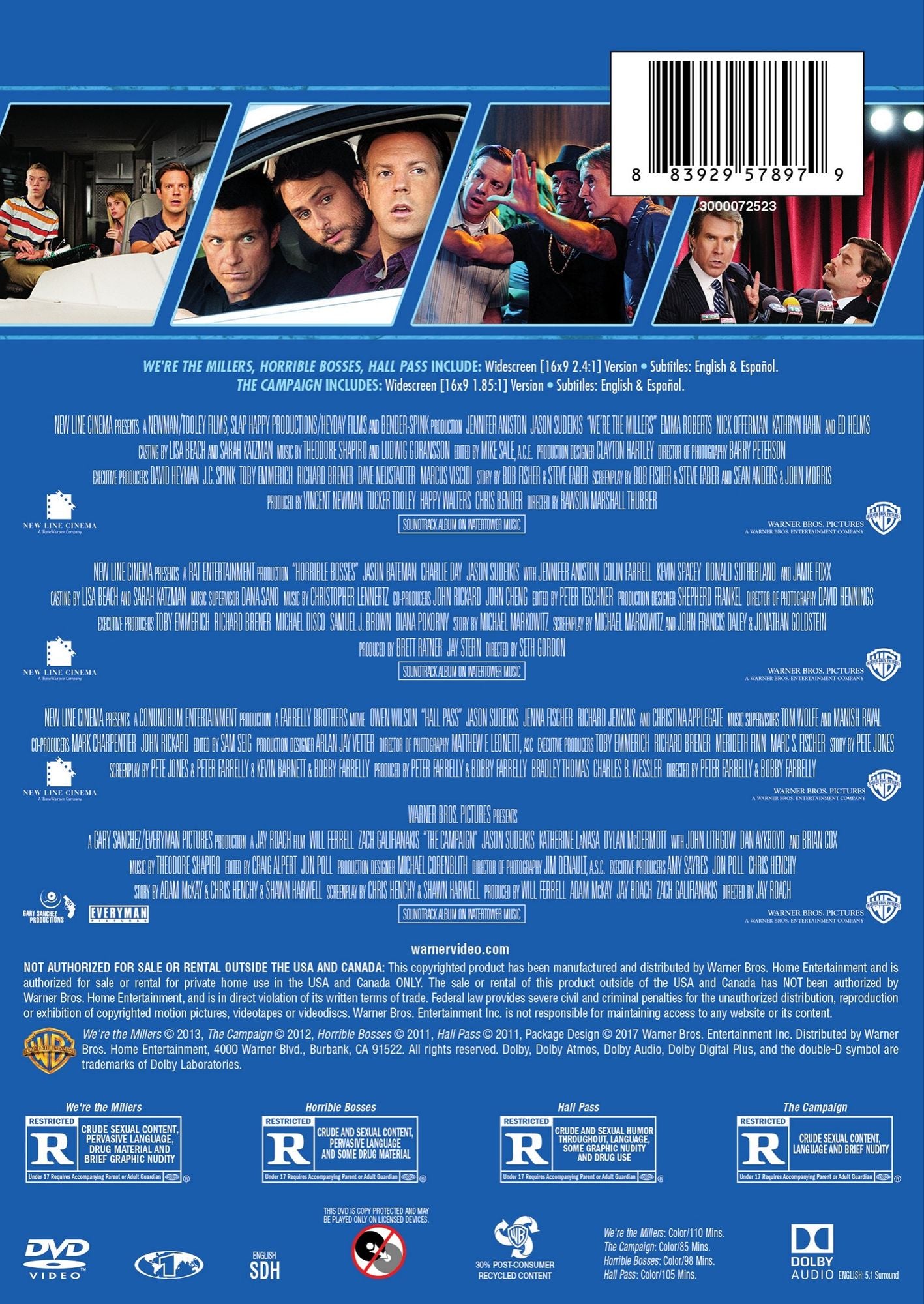 4 Film Favorites: Jason Sudeikis Collection [2 Discs]