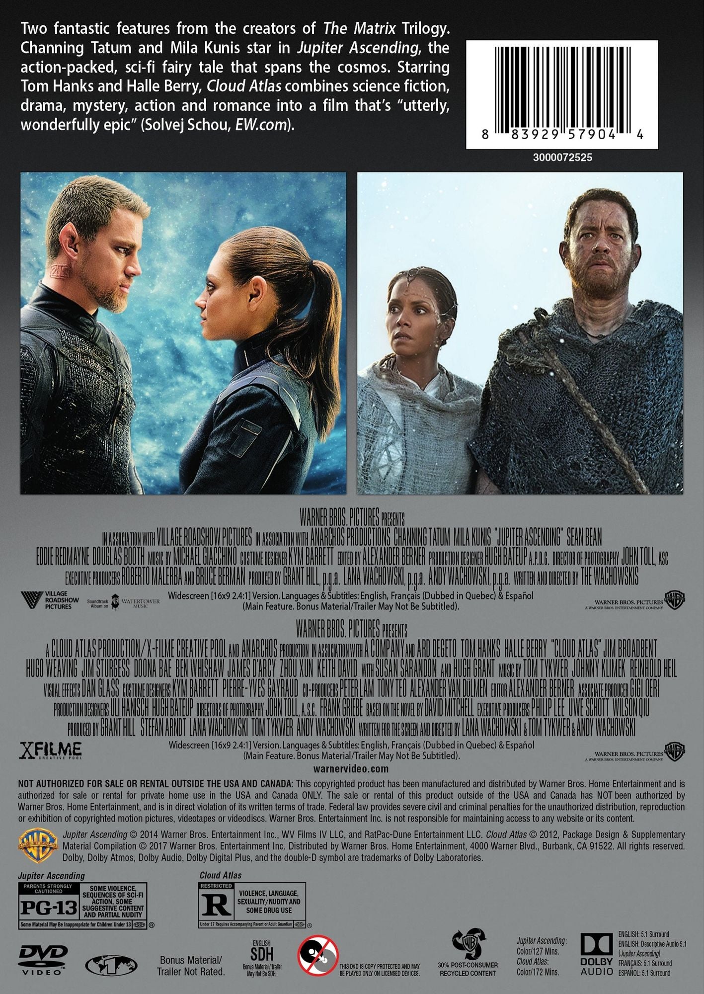 Jupiter Ascending/Cloud Atlas [2 Discs]