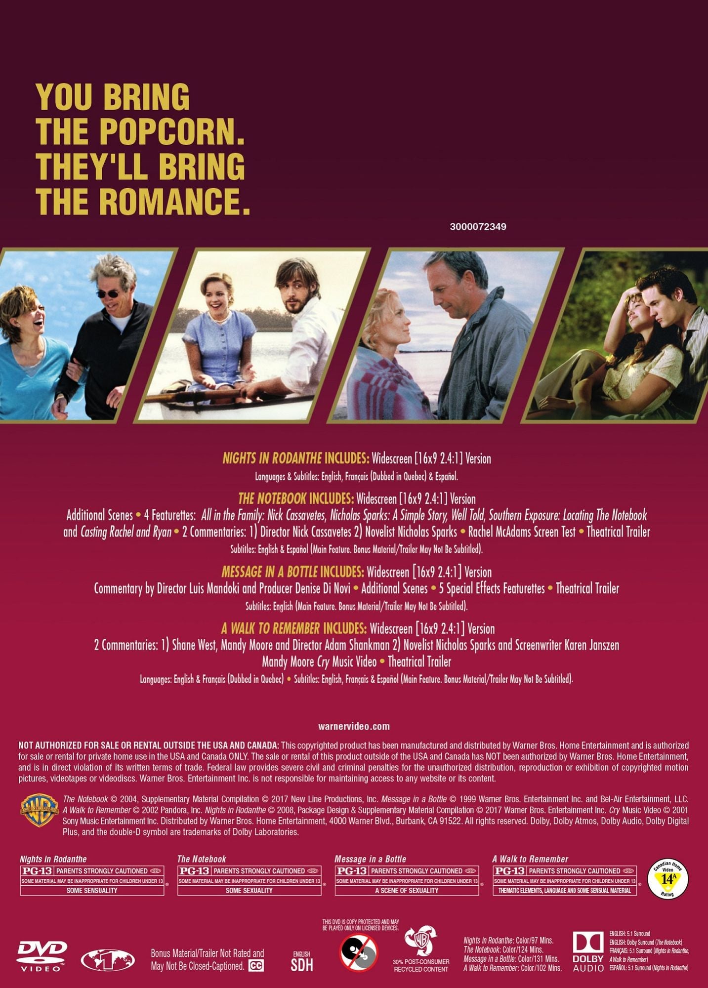 4 Film Favorites: Nicholas Sparks Romances