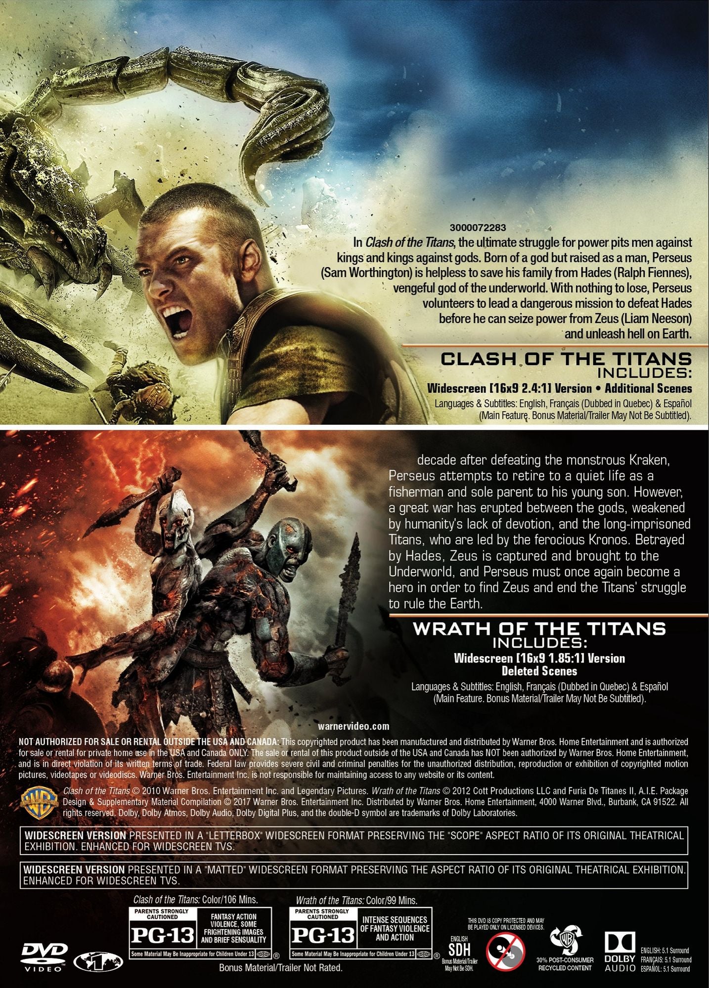 Clash Of The Titans (2010) / Wrath Of The Titans