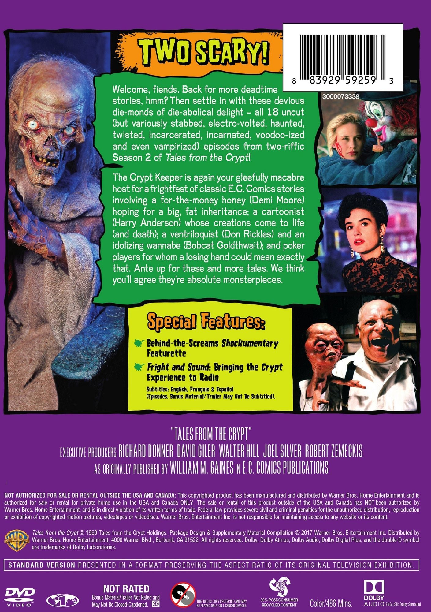 Tales From The Crypt: The Complete Second Season