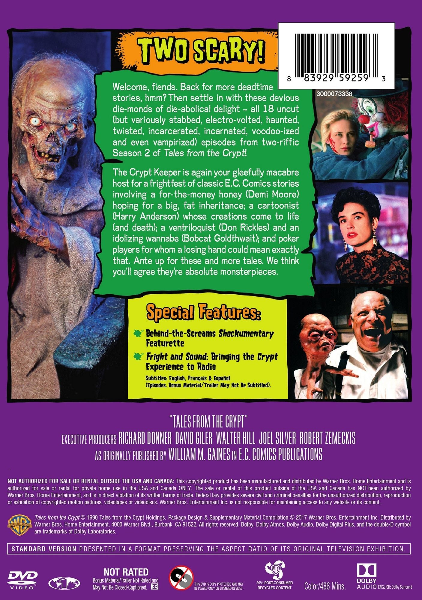 Tales From The Crypt: The Complete Second Season