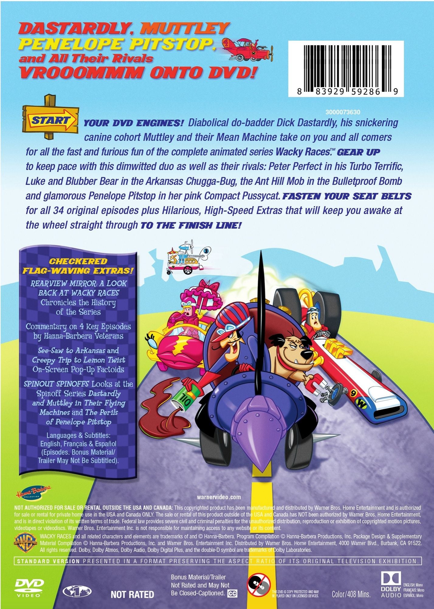 Wacky Races: The Complete Series [3 Discs]