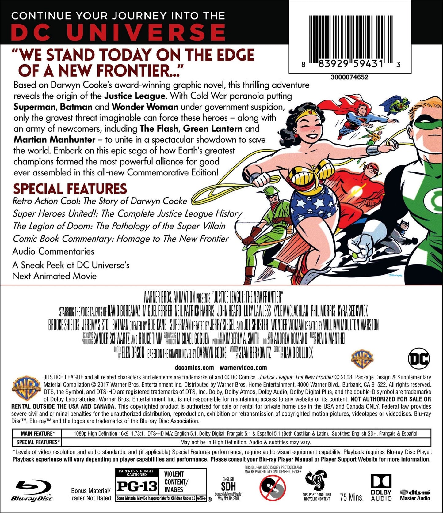 Justice League: The New Frontier [Commemorative Edition] [Blu-ray]