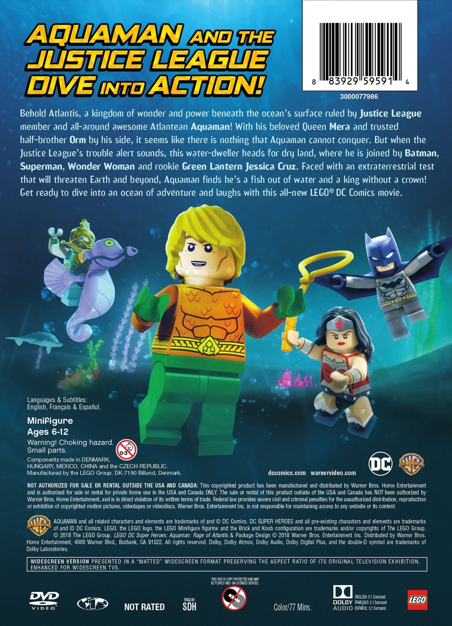 LEGO DC Super Heroes: Aquaman - Rage of Atlantis [Includes Mini Figurine]