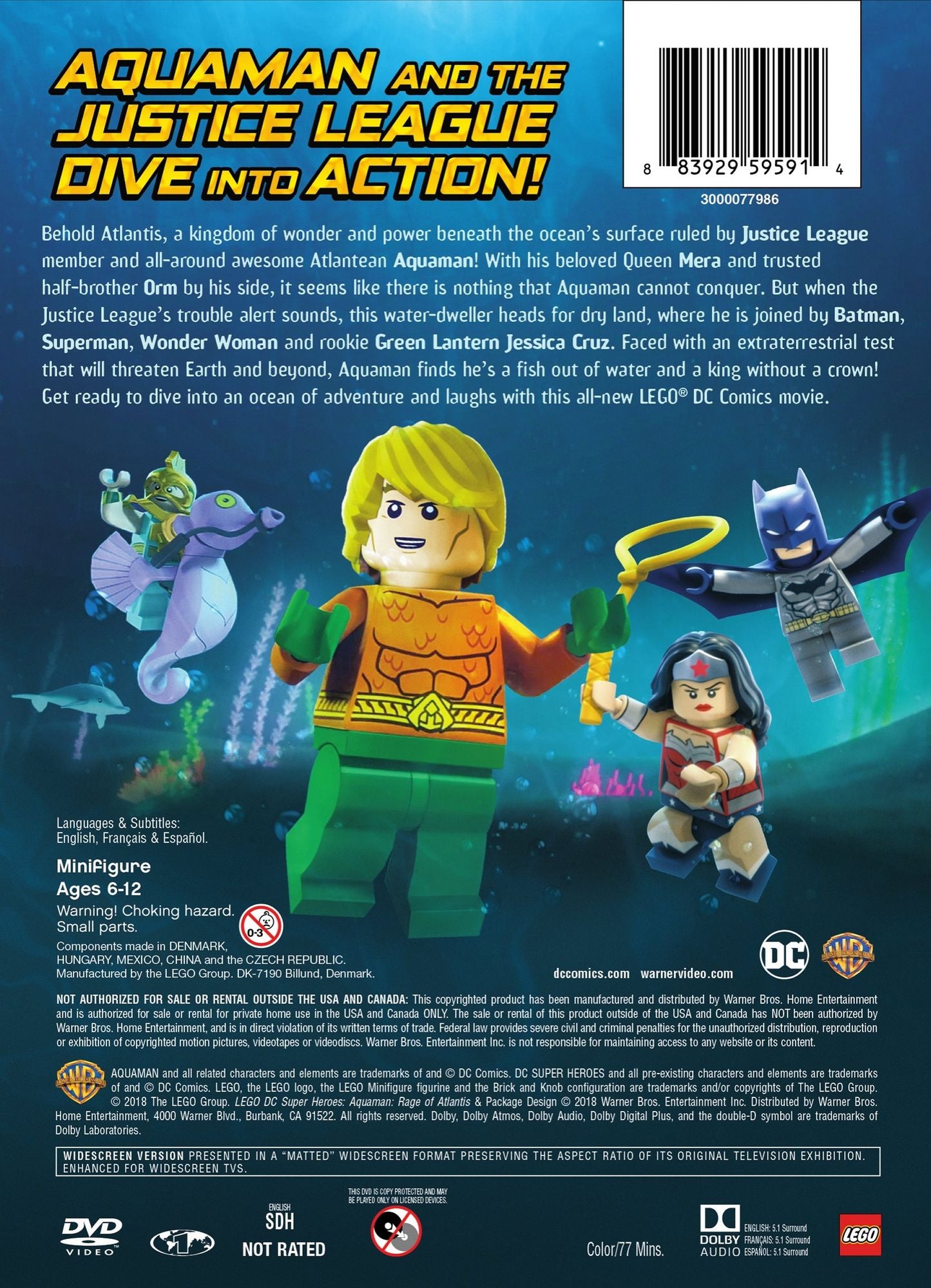 LEGO DC Super Heroes: Aquaman - Rage of Atlantis [Includes Mini Figurine]