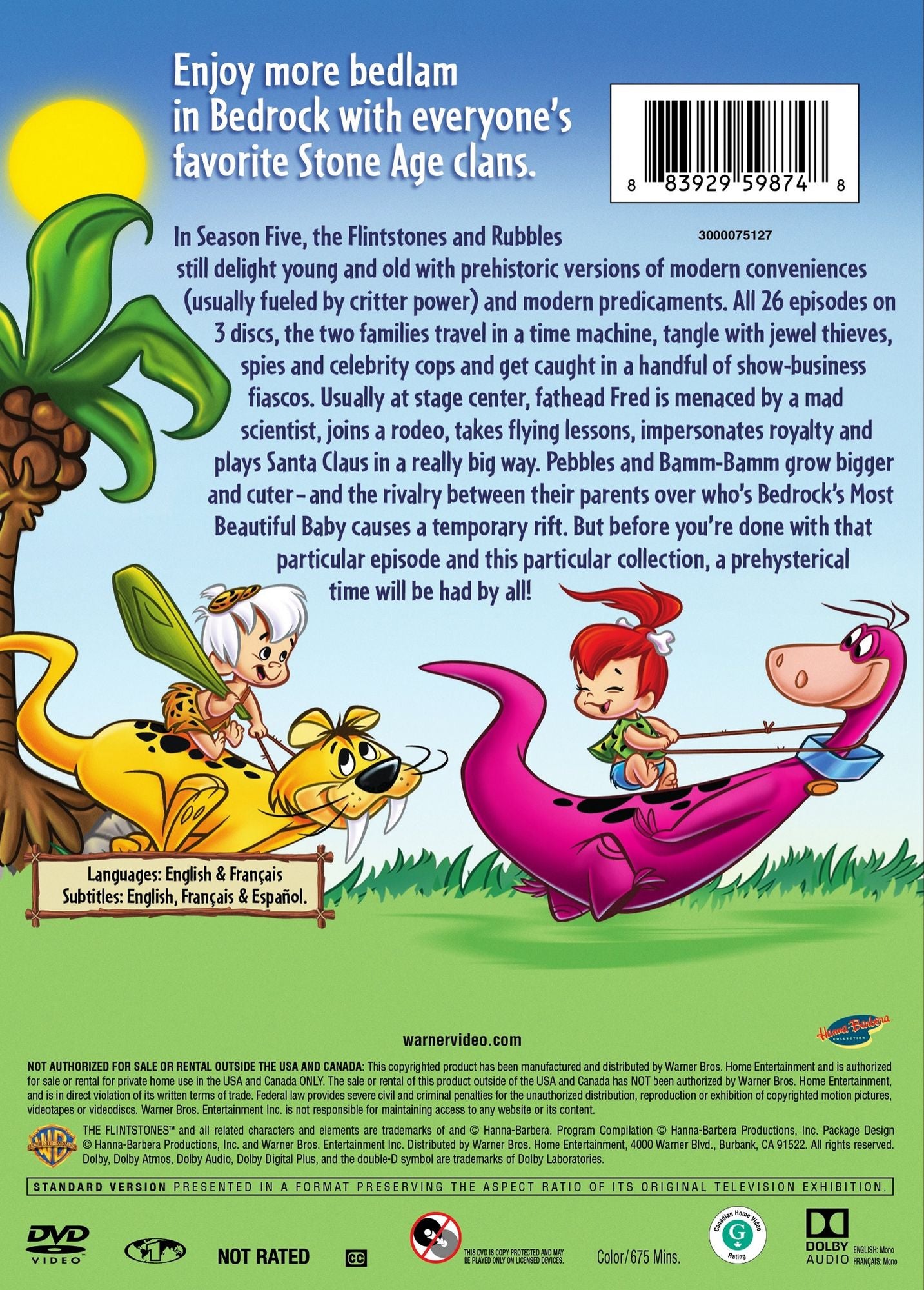 FLINTSTONES: SEA.5 (4PC RPKG)