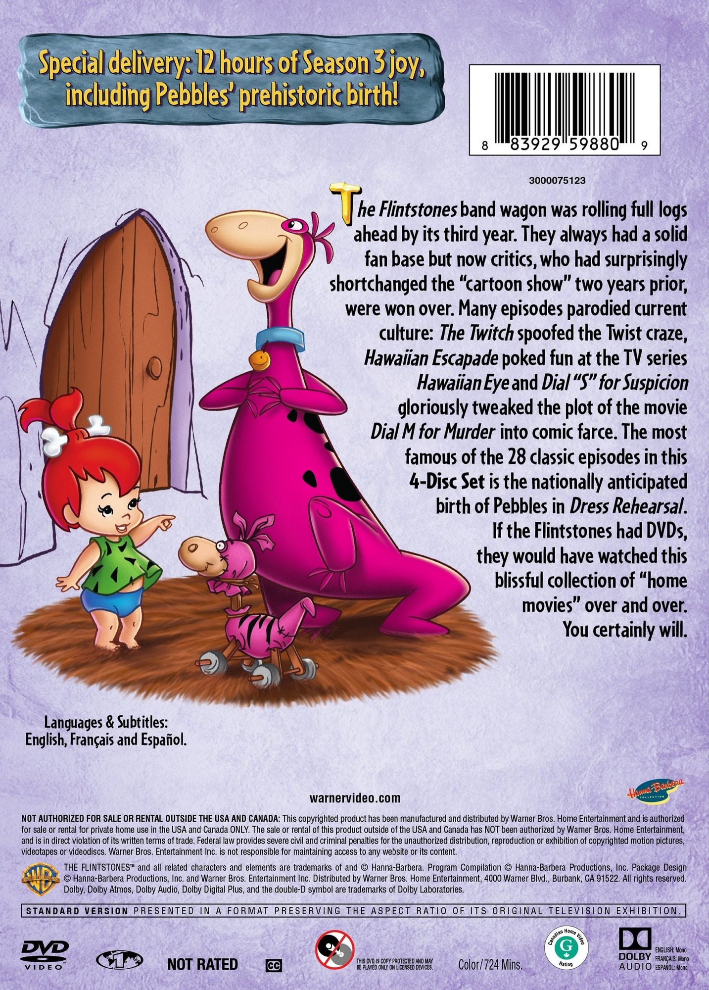 FLINTSTONES: SEA.3 (4PC RPKG)
