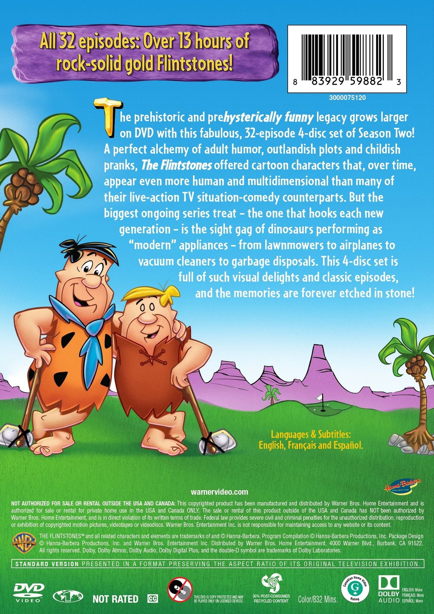 FLINTSTONES: SEA.2 (4PC RPKG)