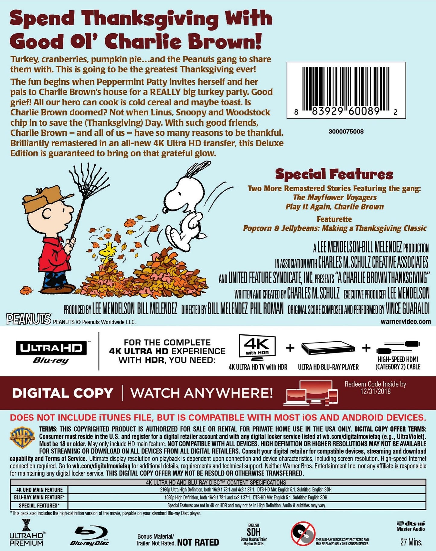 Charlie Brown Thanksgiving