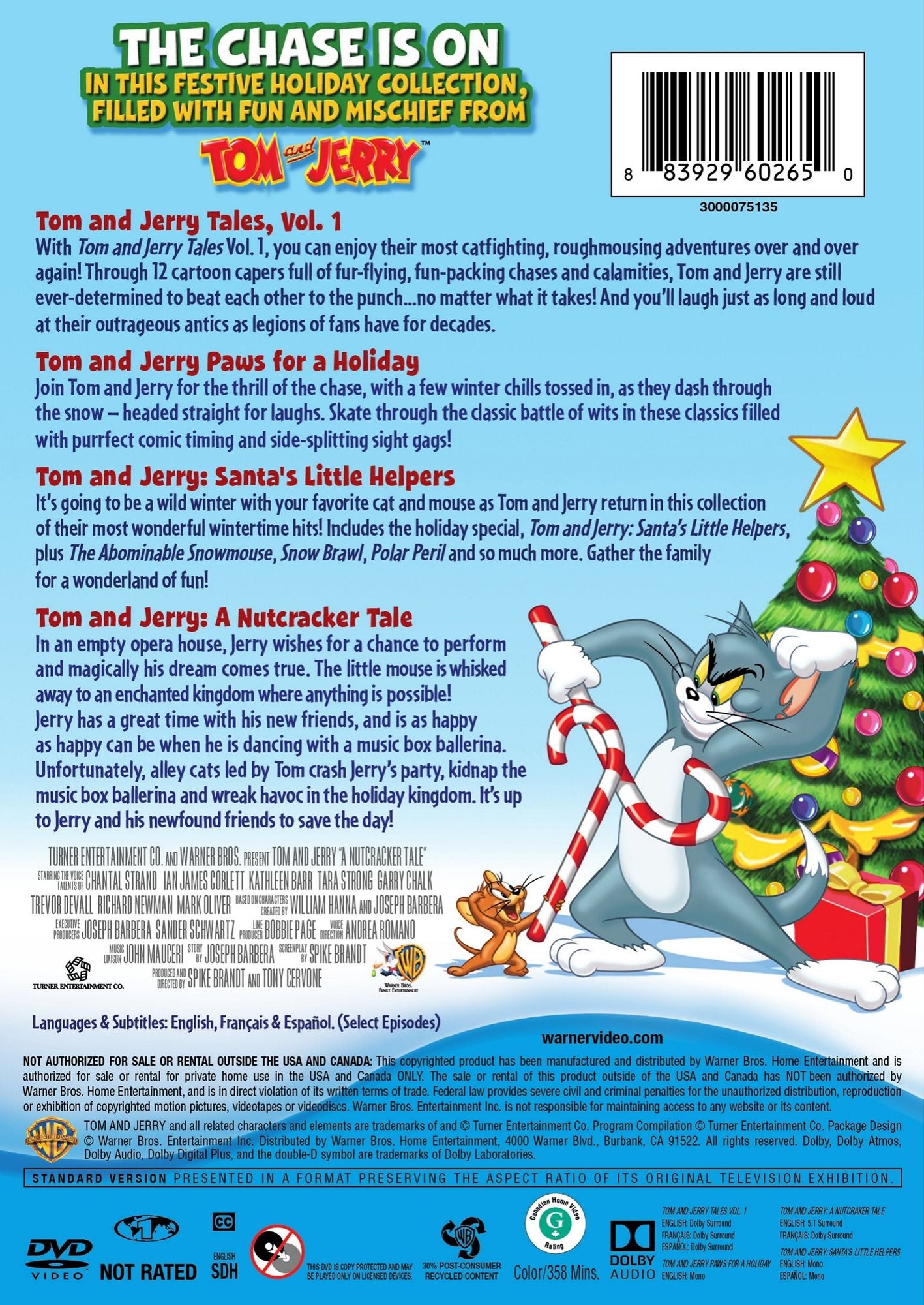 TOM & JERRY: HOLIDAY FILMS (3PC