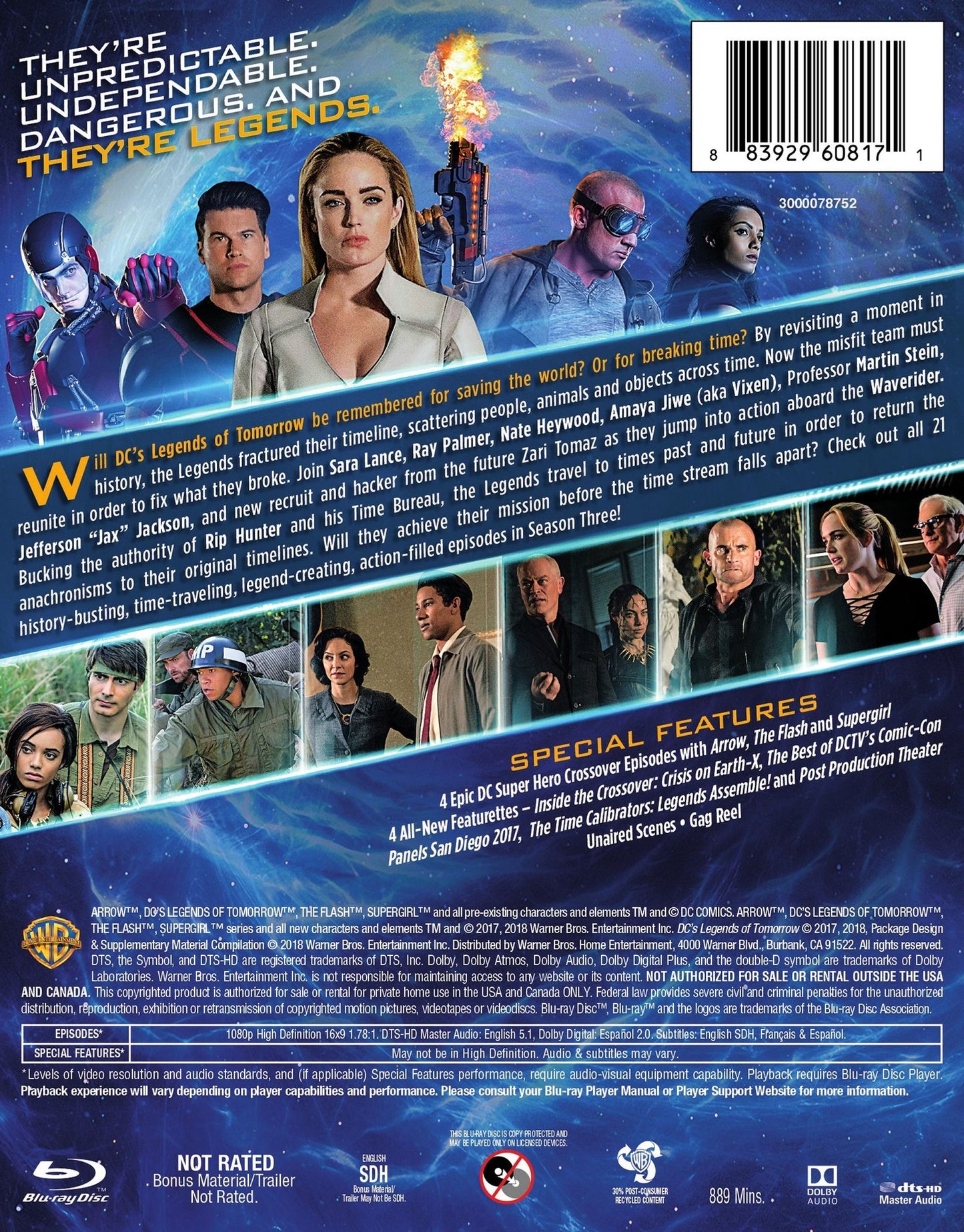 DC's Legends of Tomorrow: The Complete Third Season [Blu-ray]