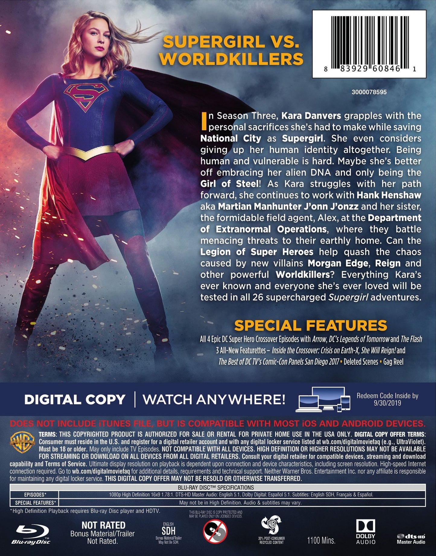 Supergirl: The Complete Third Season [Blu-ray]