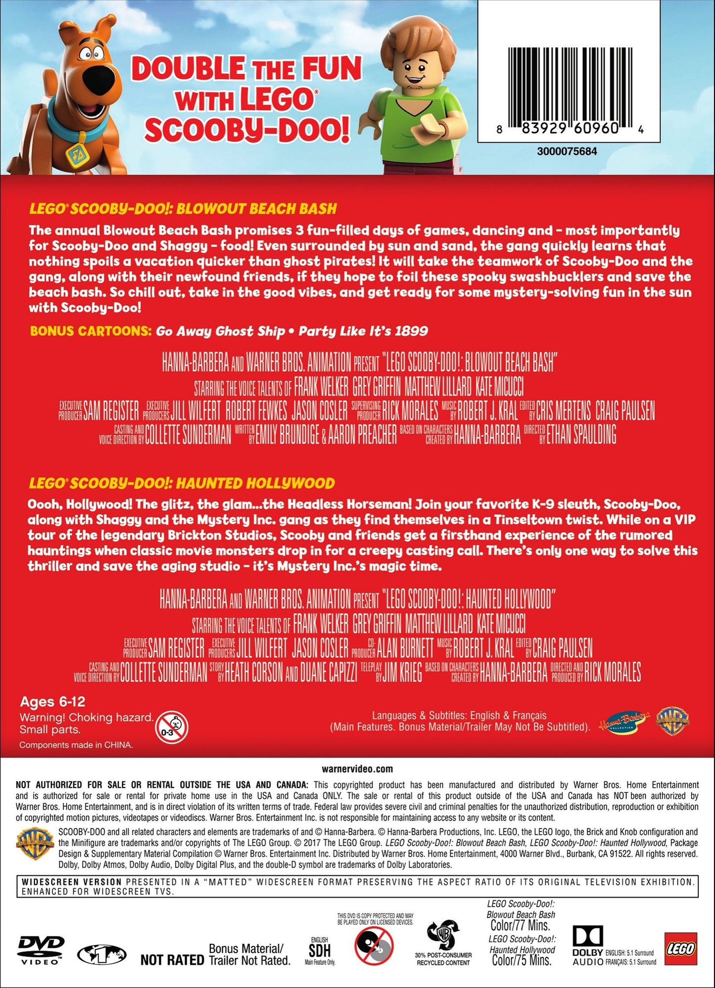 Lego Scooby-doo!: Haunted Hollywood/blowout Beach Bash