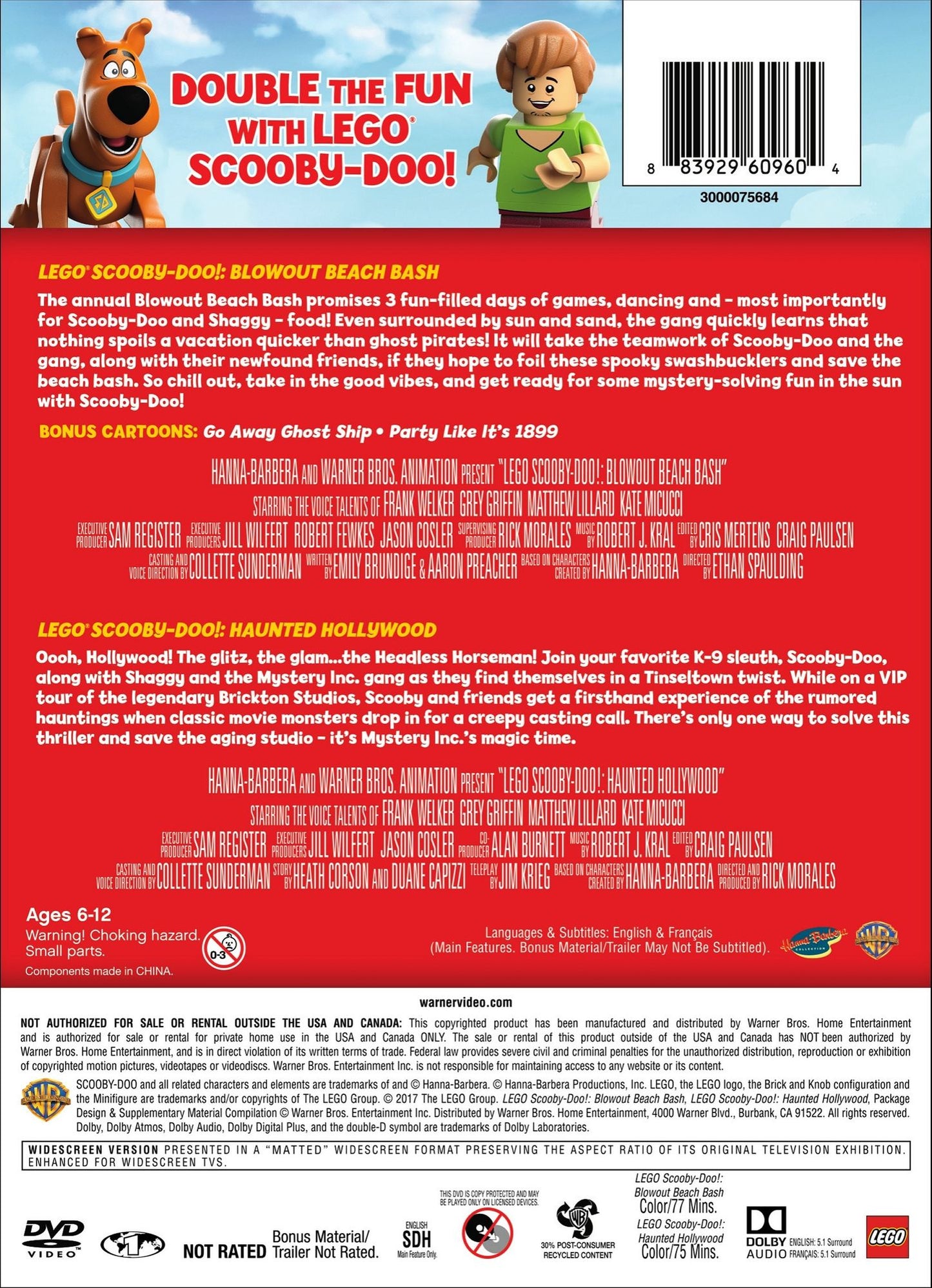 Lego Scooby-doo!: Haunted Hollywood/blowout Beach Bash