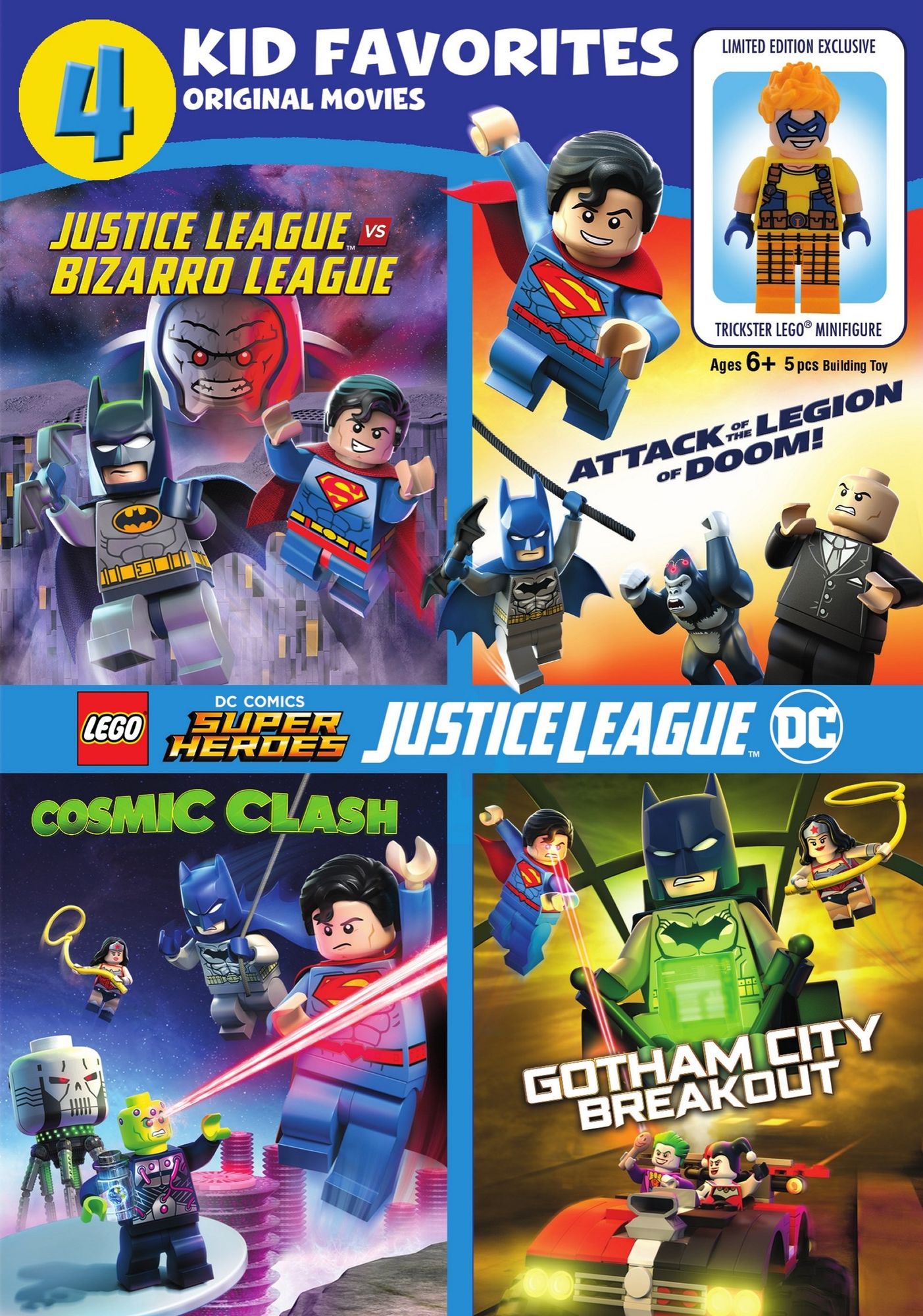 4 Kid Favorites: Lego Dc Super Heroes