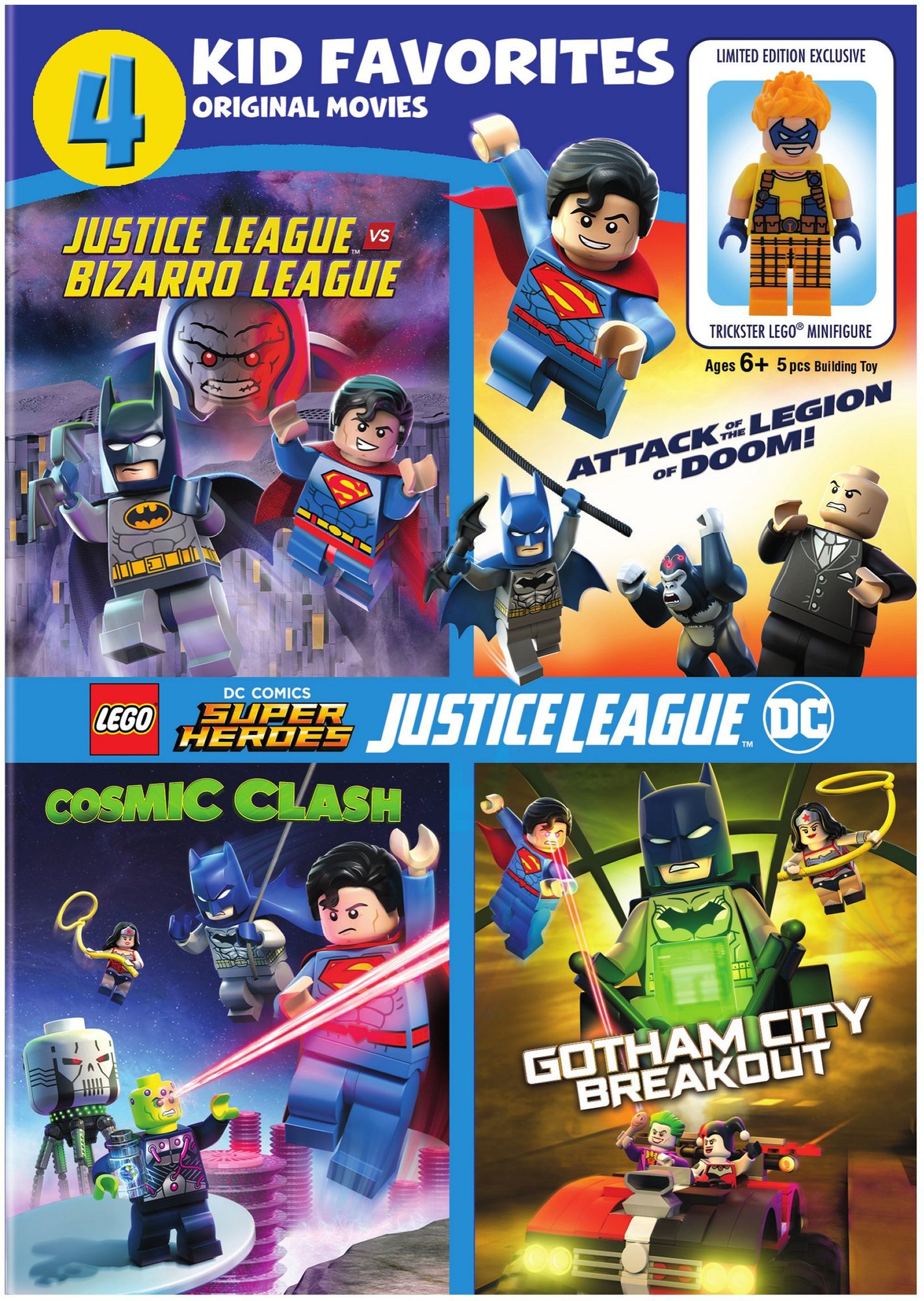 4 Kid Favorites: Lego Dc Super Heroes