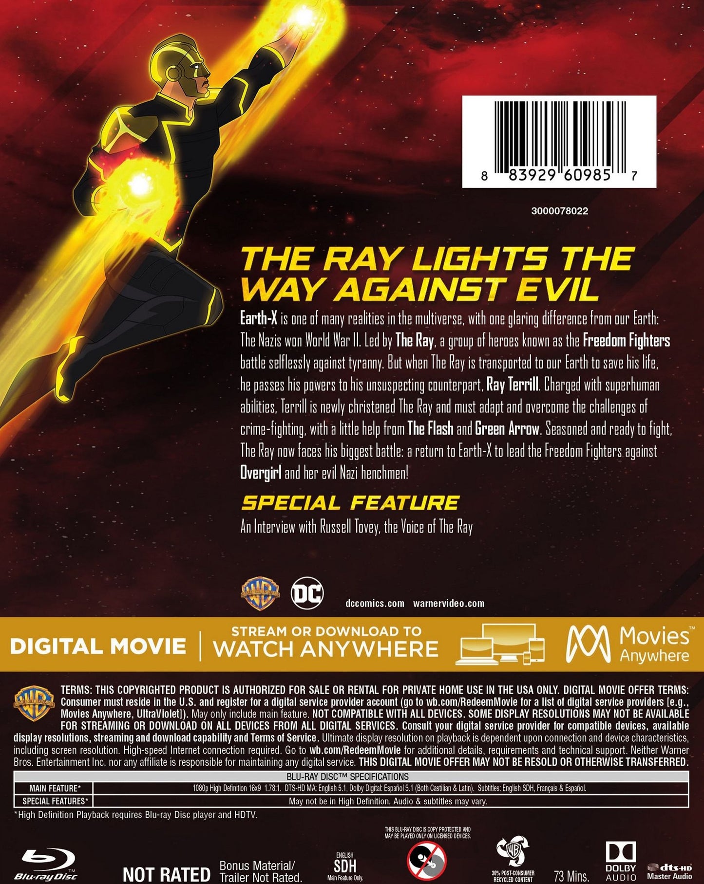 DC Freedom Fighters: The Ray [Blu-ray]