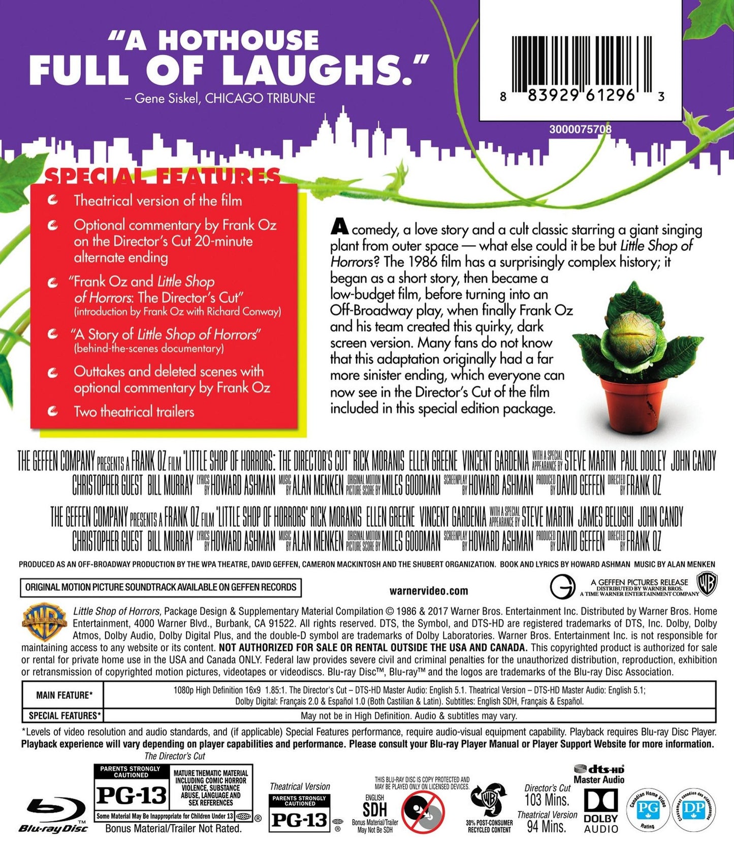Little Shop of Horrors [The Director's Cut] [Blu-ray]