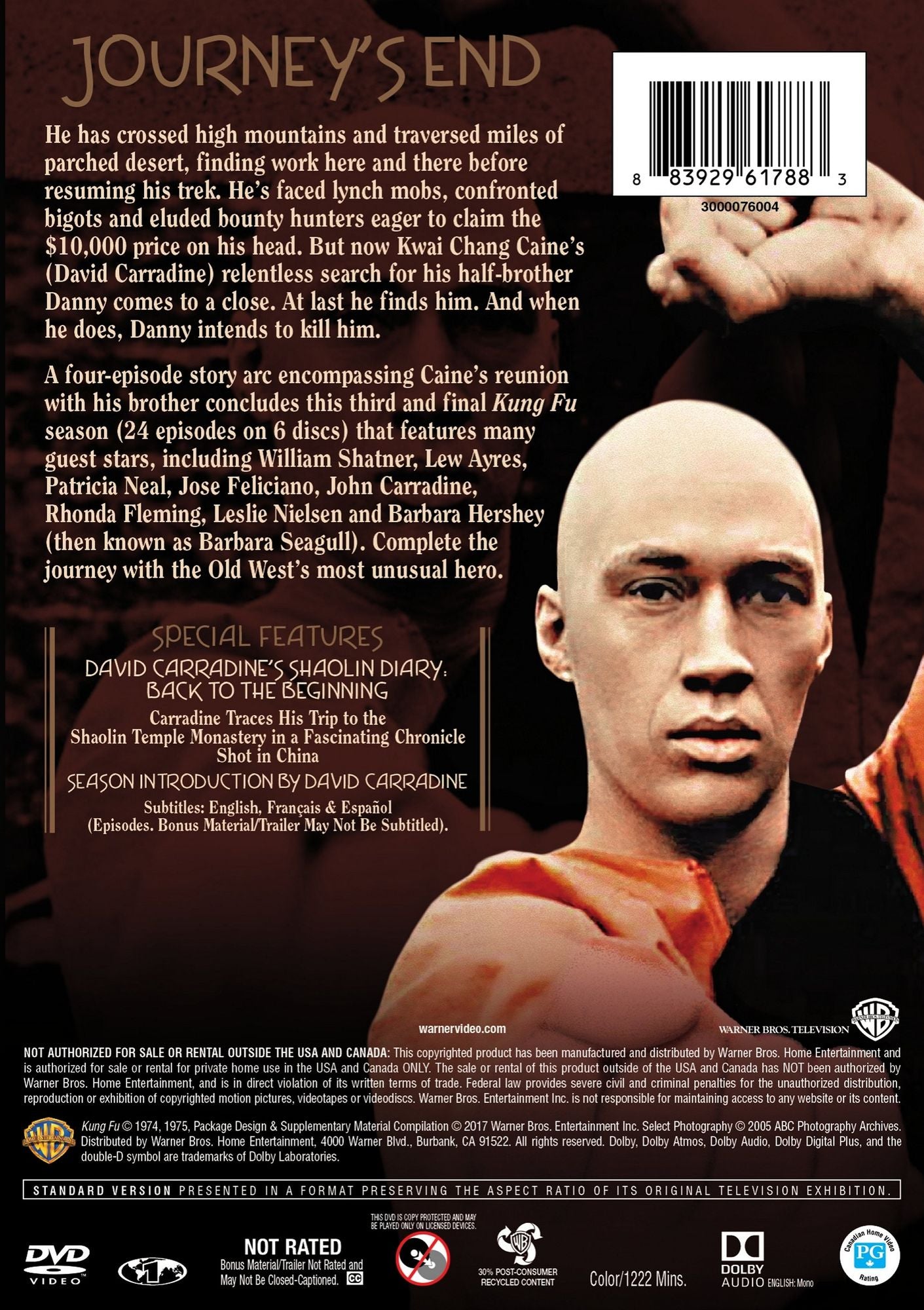 Kung Fu: The Complete Third Season