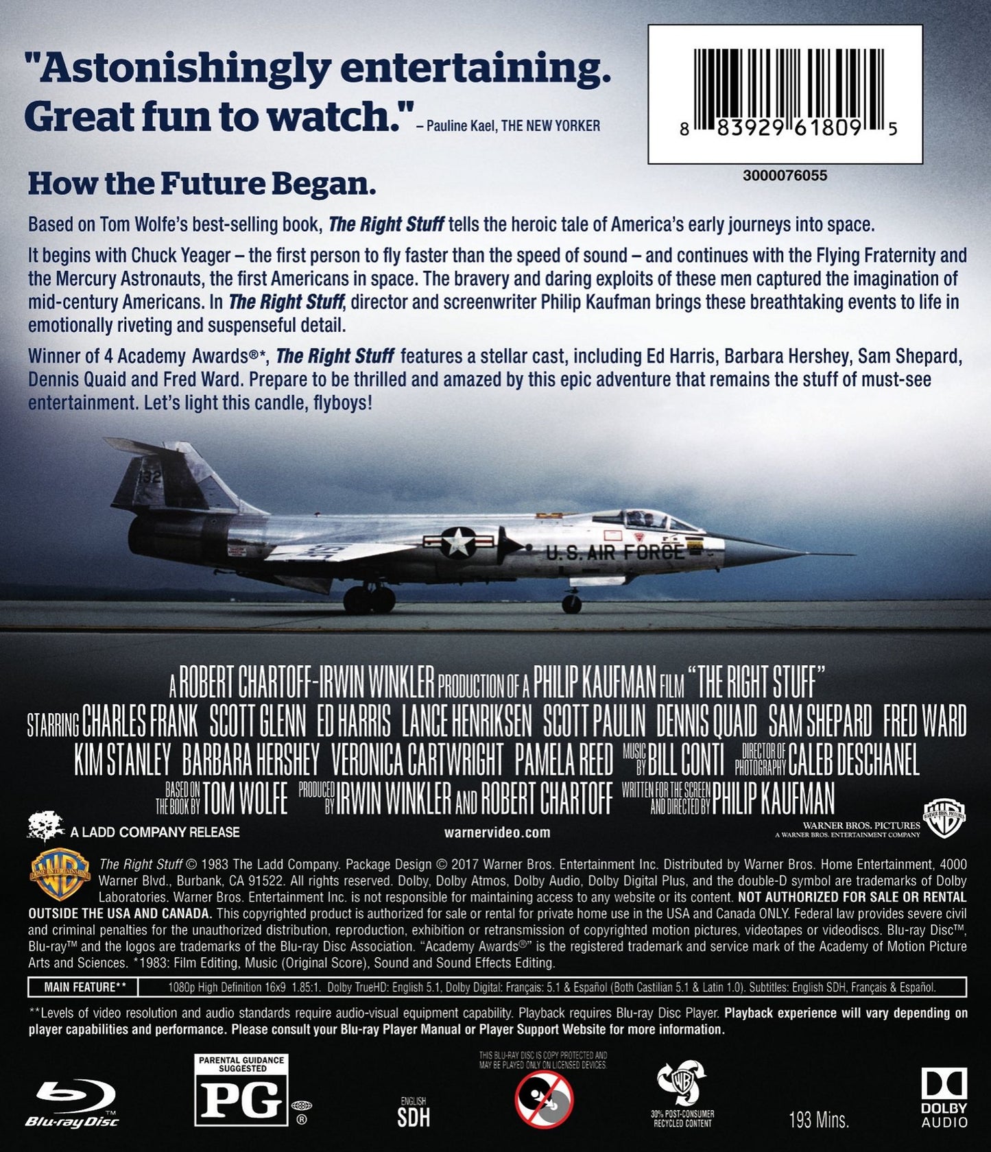 The Right Stuff [Blu-ray]