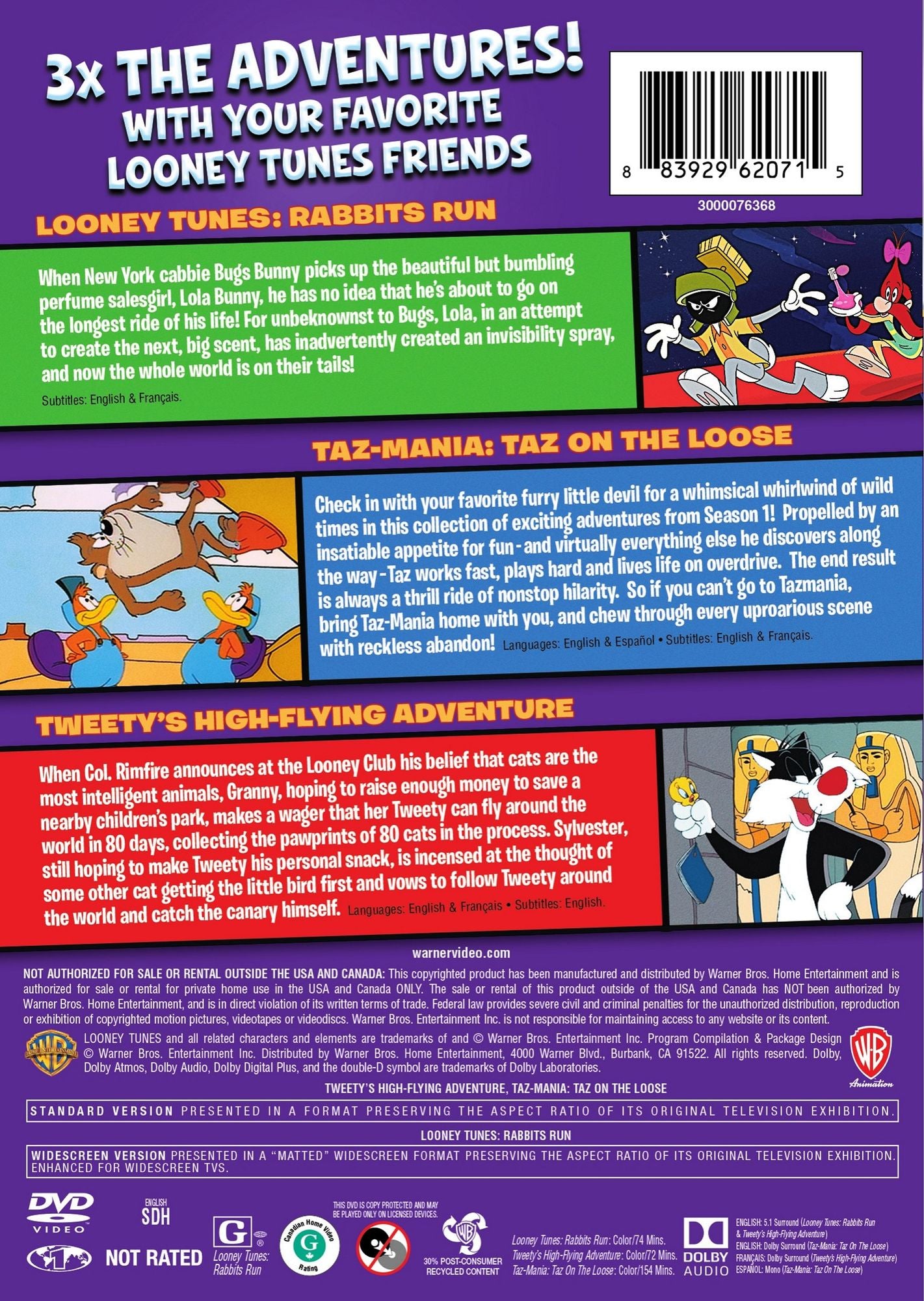 Looney Tunes Let Loose: Triple Feature [3 Discs]