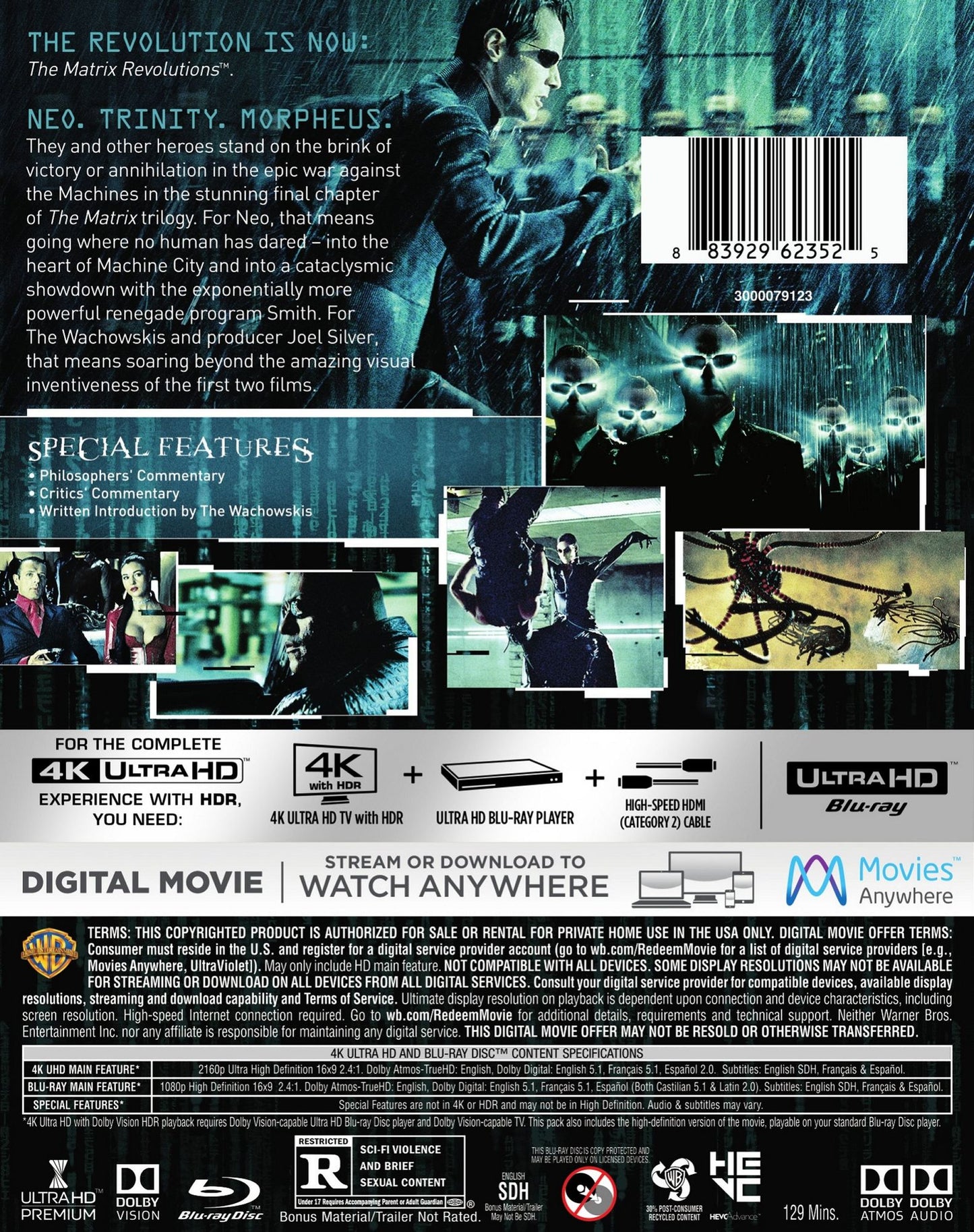 The Matrix Revolutions [4K Ultra HD Blu-ray/Blu-ray]