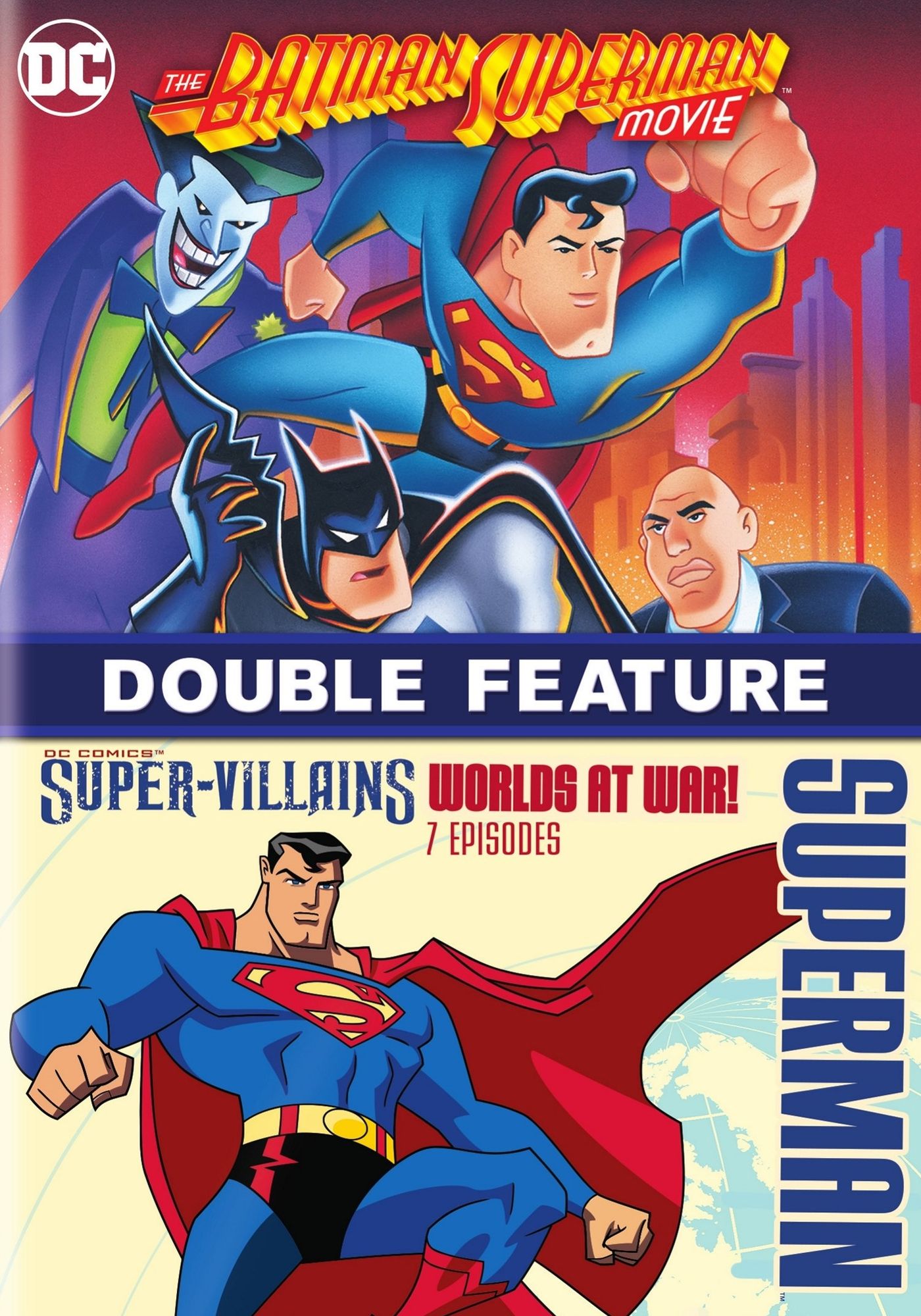 The Batman-Superman Movie/Super Villains: Worlds at War! - 7 Episodes