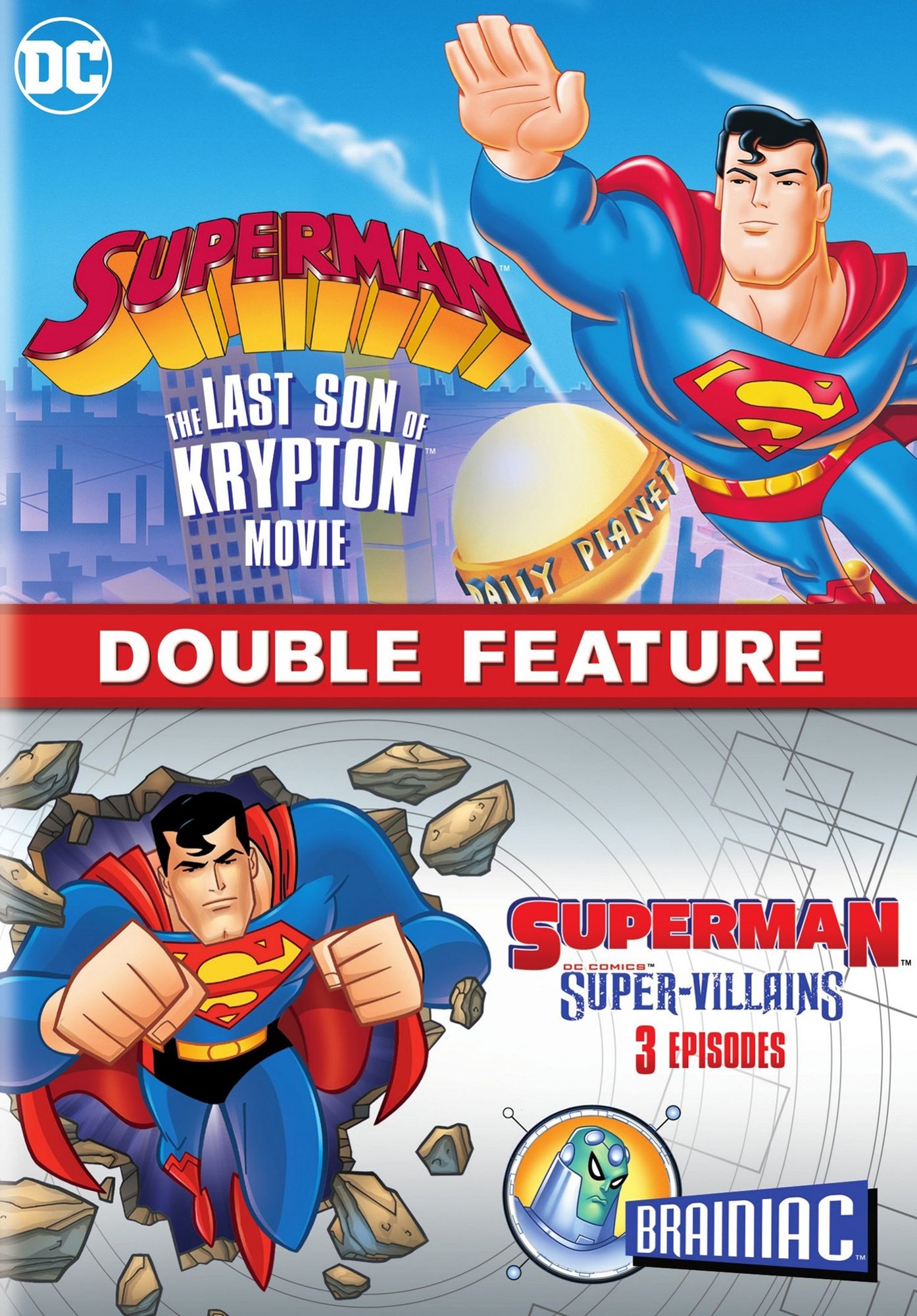 Superman: The Last Son of Krypton Movie/Super Villains: 3 Epsisodes Featuring Brainiac