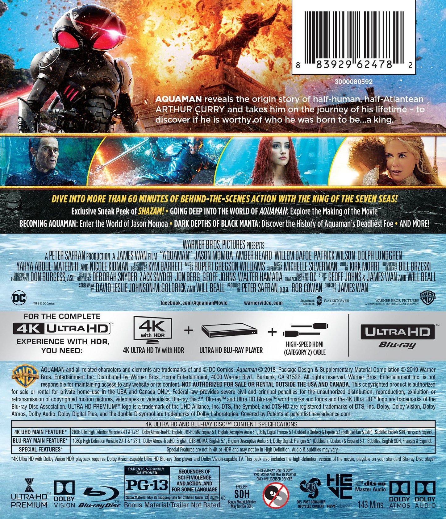 Aquaman [4K Ultra HD Blu-ray/Blu-ray]