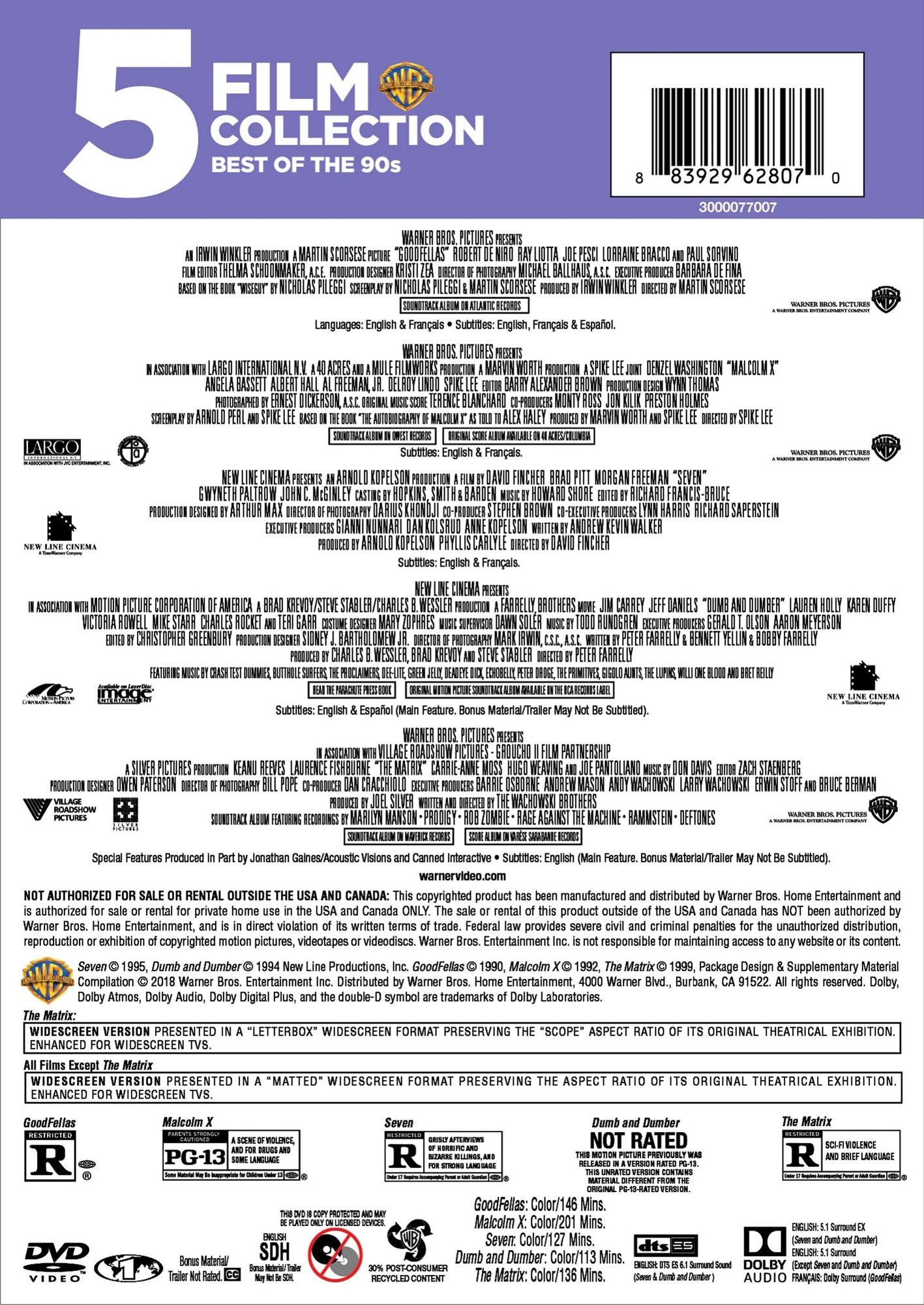 5 Film Favorites: Best of the 90's
