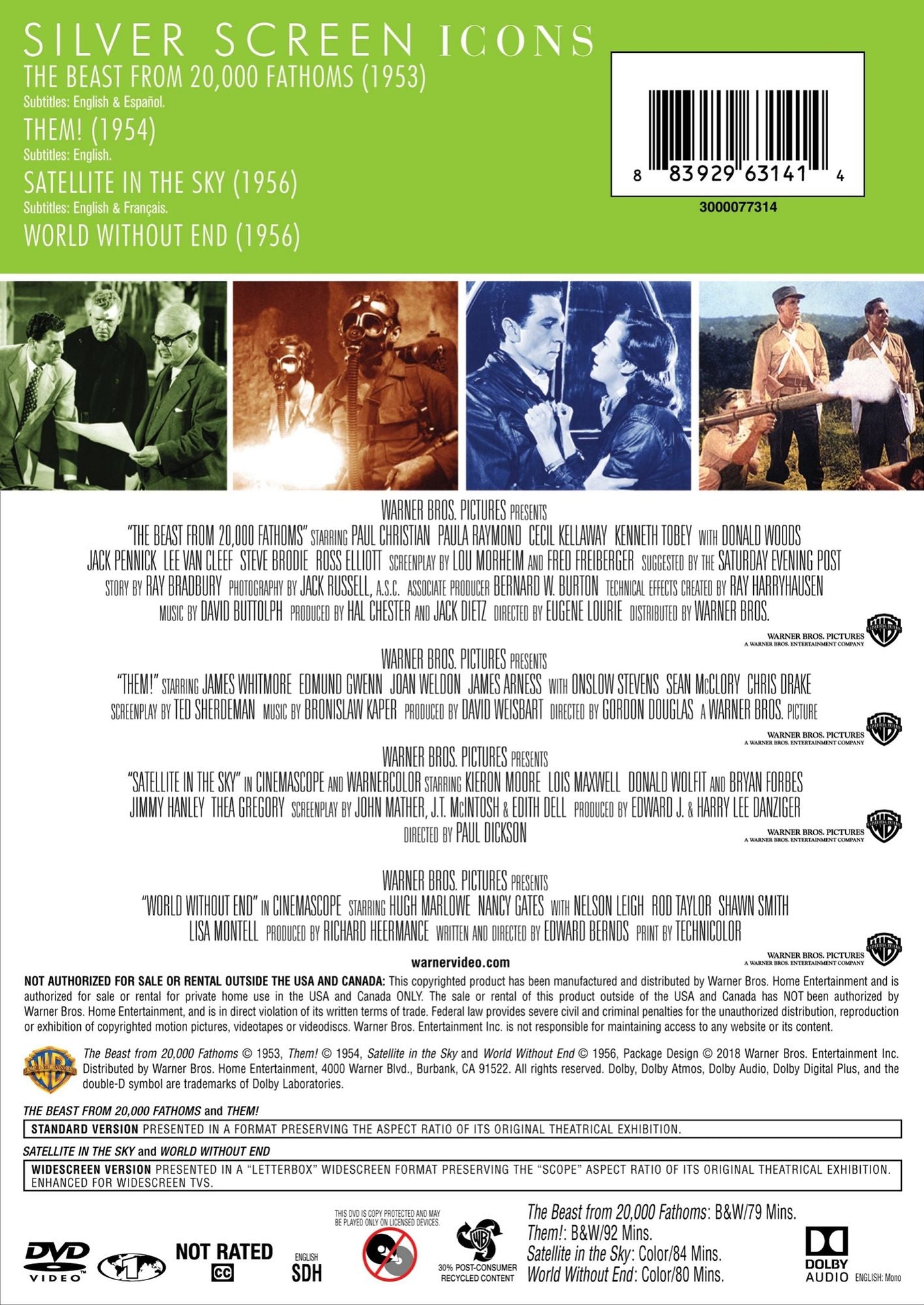 TCM Greatest Classic Films Collection: Sci-Fi Adventures