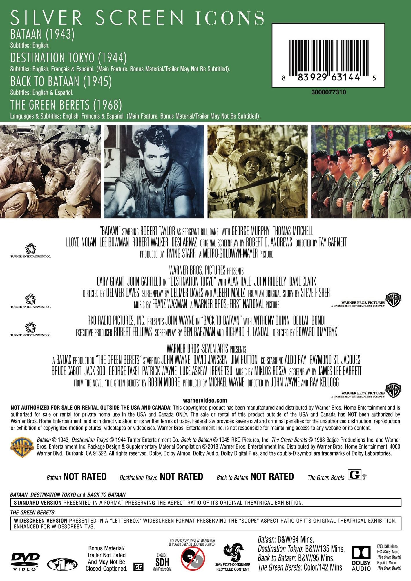 TCM Greatest Classic Films Collection: War - Battlefront Asia