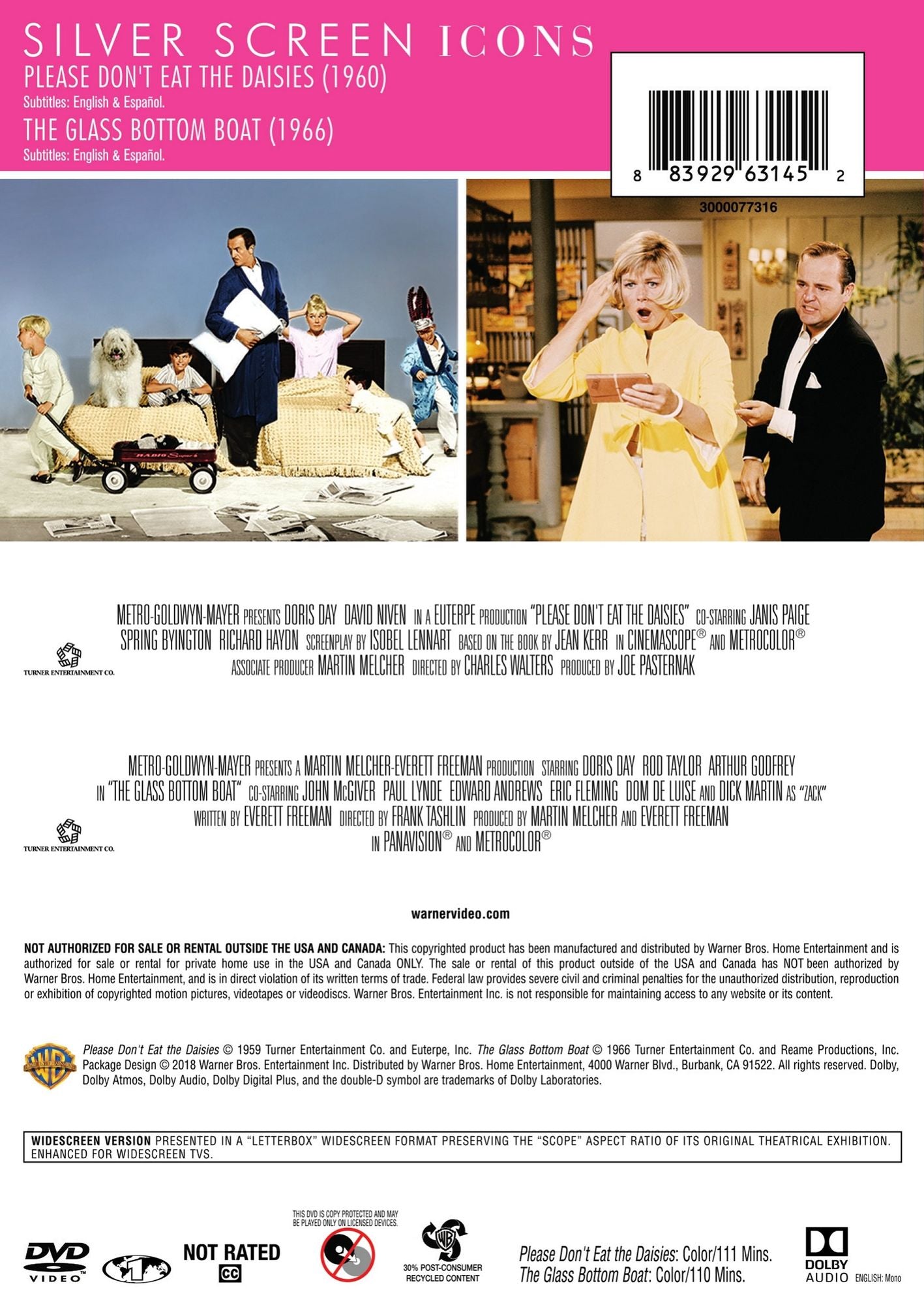 TCM Greatest Classic Legends Collection: Doris Day - Double Feature