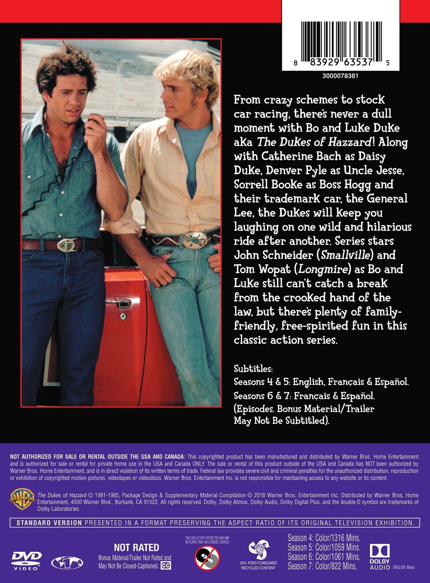 The Dukes of Hazzard: Seasons 4-7