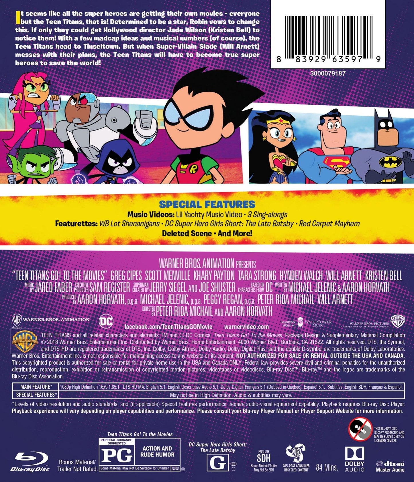 Teen Titans Go! To the Movies [Blu-ray]