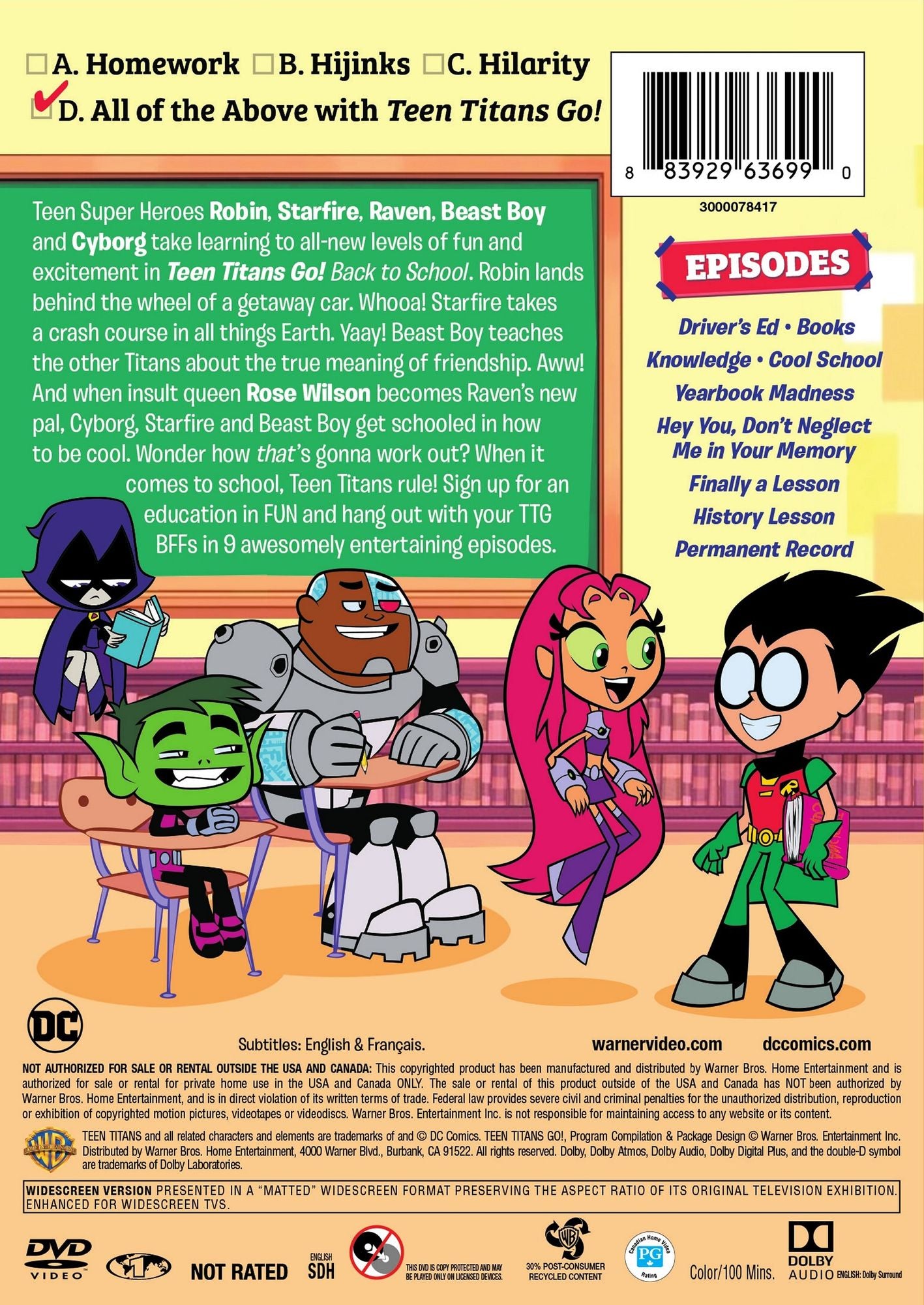 Teen Titans Go!: Back to School