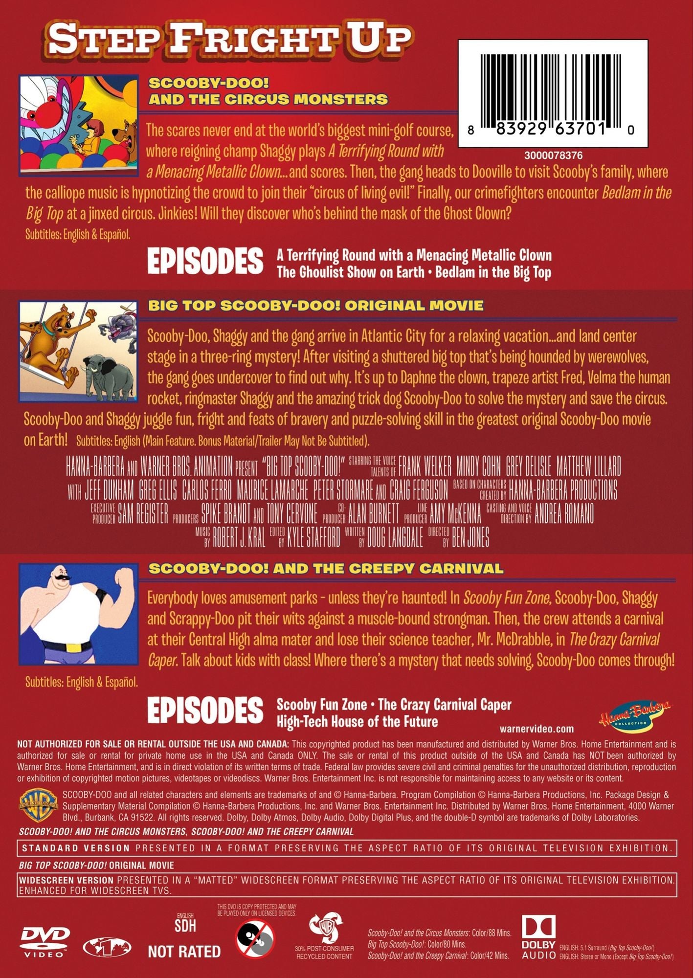 Scooby-Doo!: Carnival Capers Triple Feature