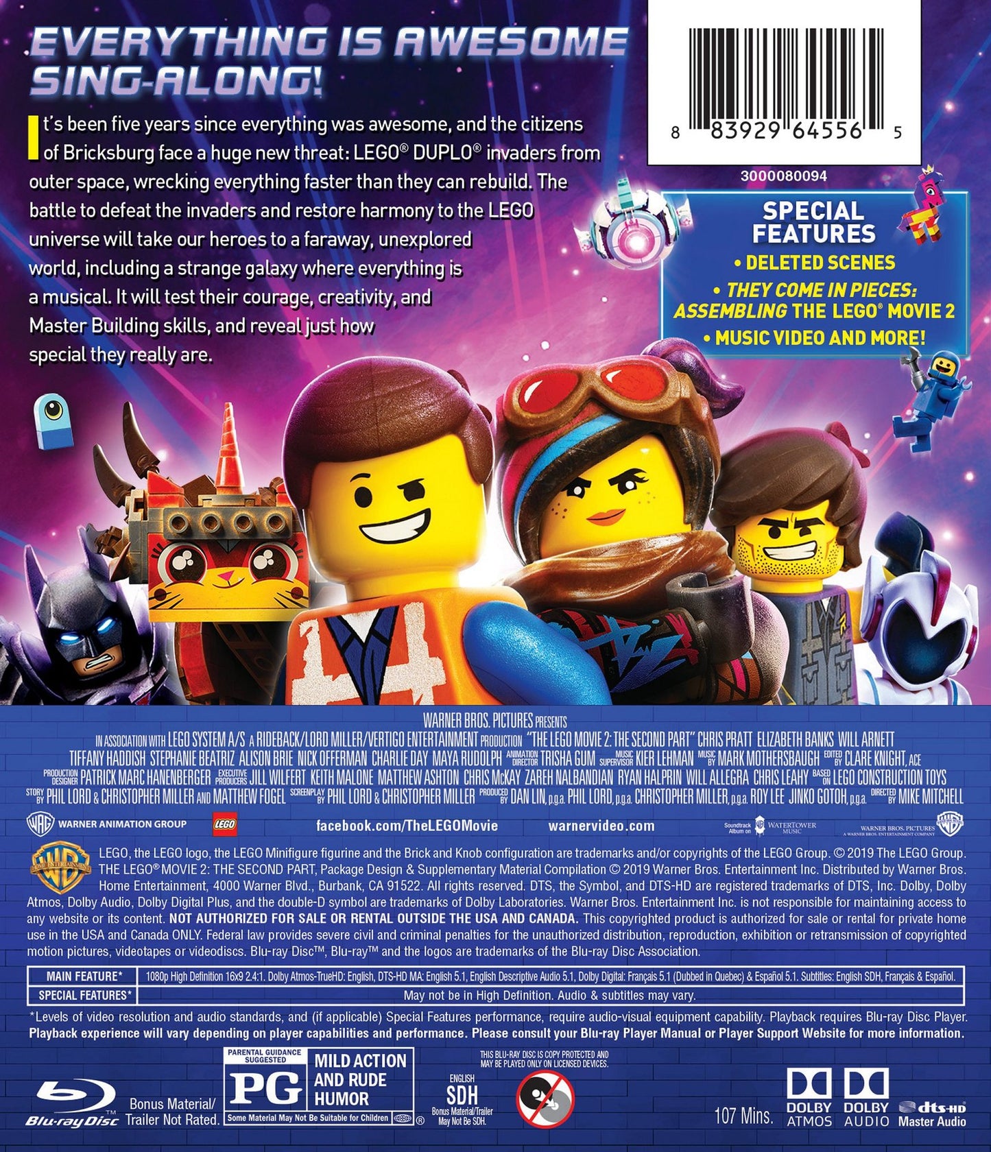 The LEGO Movie 2: The Second Part [Blu-ray]