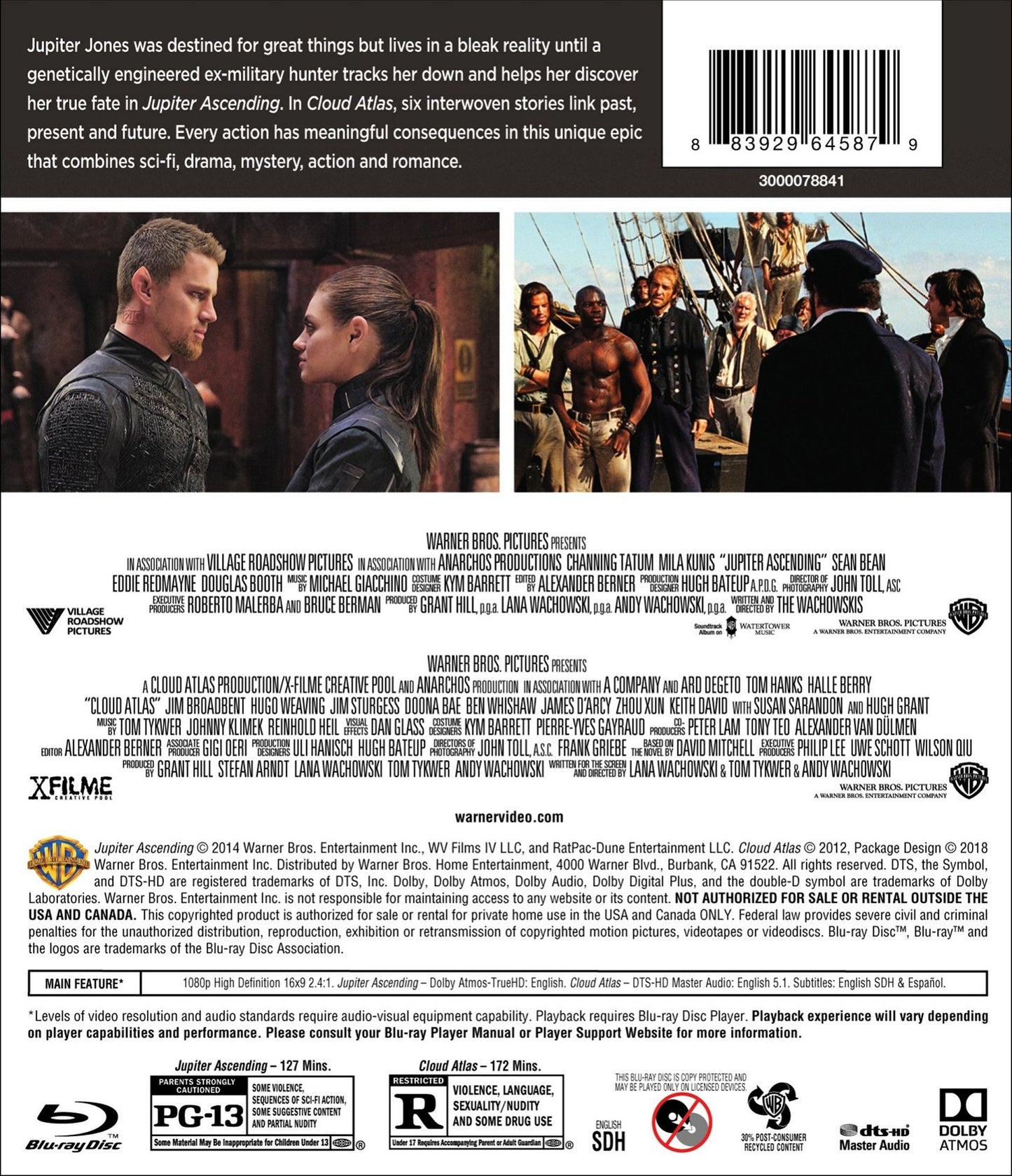 Jupiter Ascending/Cloud Atlas [Blu-ray]